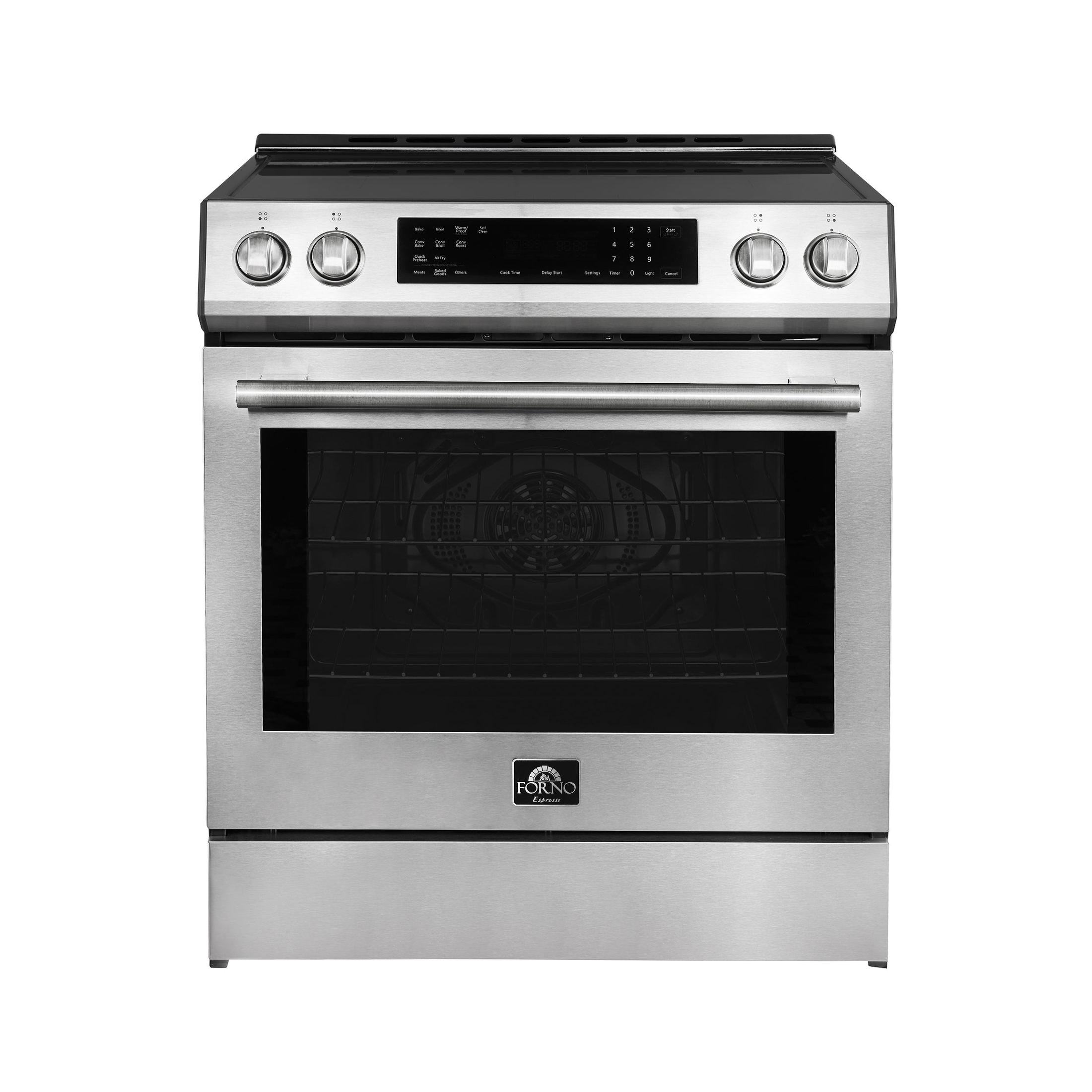 Forno Espresso Package - 30" Induction Range and 46.8" Refrigerator in Stainless Steel, FBDL-008-01CAUS