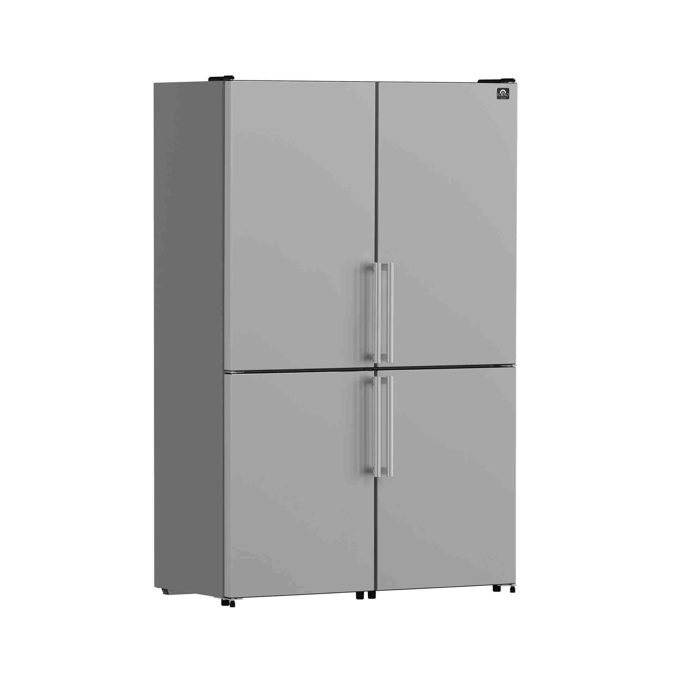 Forno Espresso Package - 30" Induction Range and 46.8" Refrigerator in Stainless Steel, FBDL-008-01CAUS