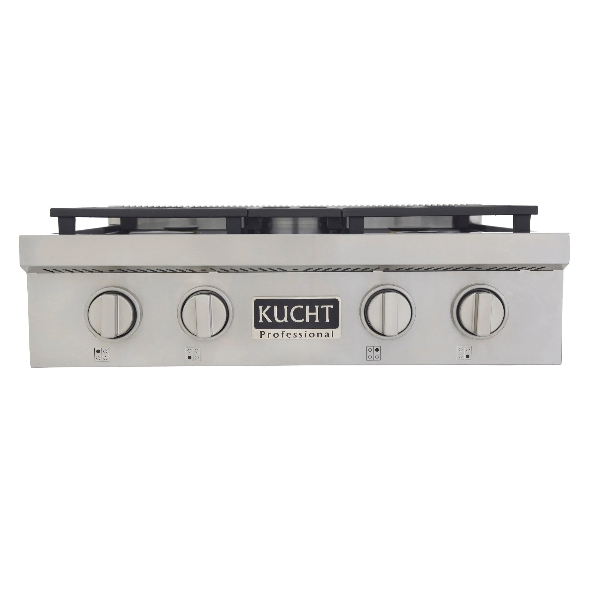 Kucht 30 in. Professional 4 Burner Gas Stovetop in Stainless Steel KFX309T