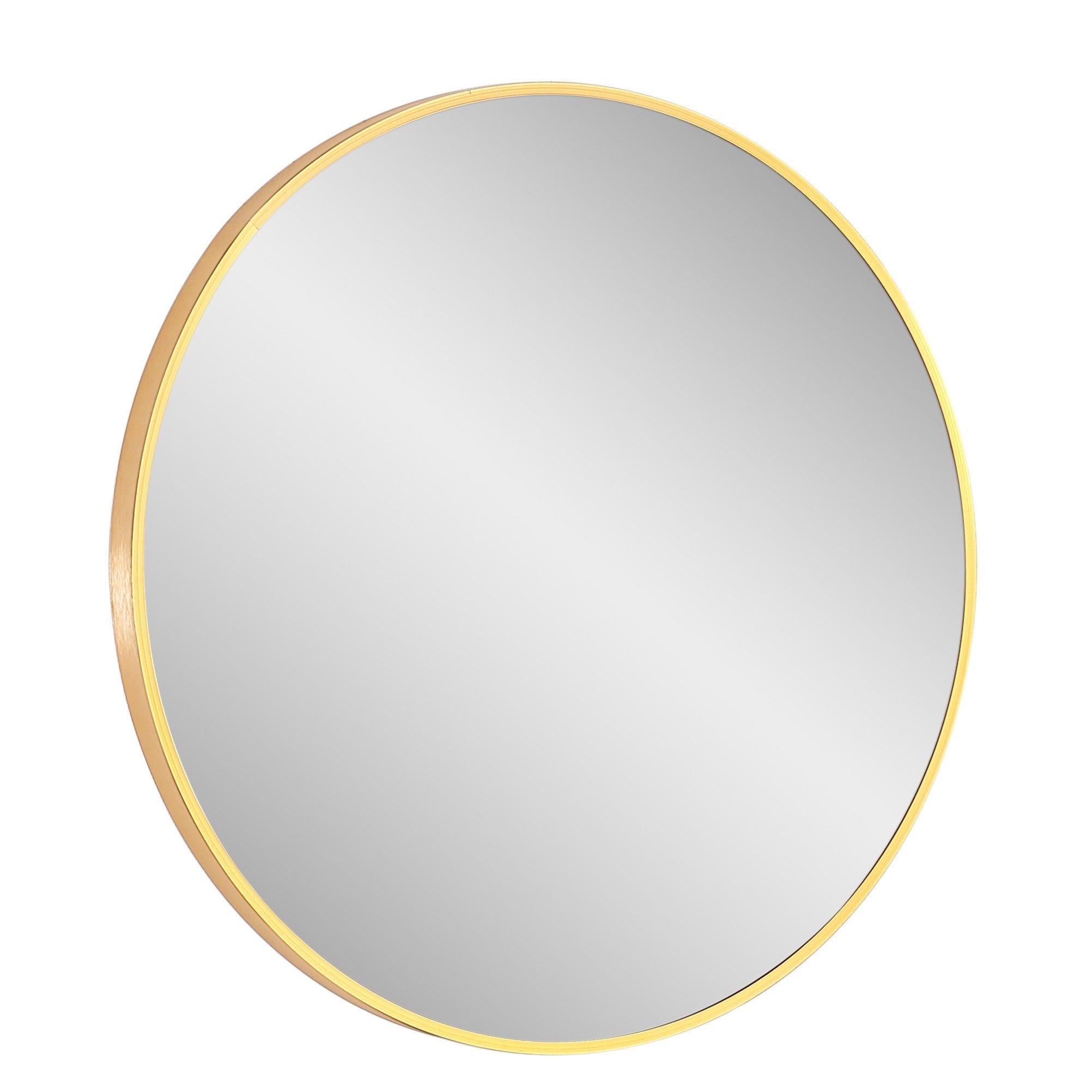 Design Element Vera Round Vanity Mirror Stainless Steel Frame 28" X 28" Round MIR-2828-RR