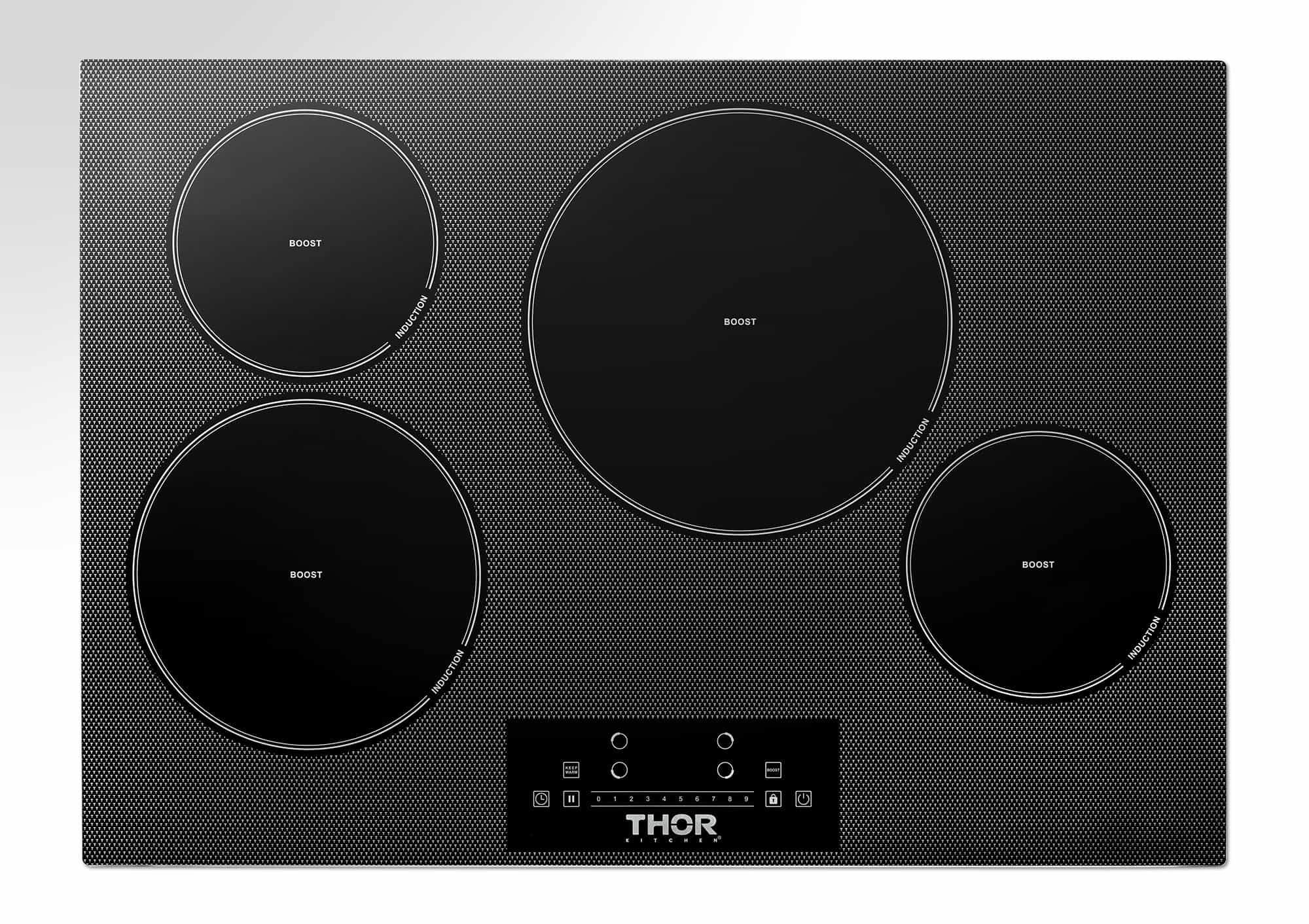 Thor Kitchen 30-Inch Built-In Induction Cooktop with 4 Elements TIH30