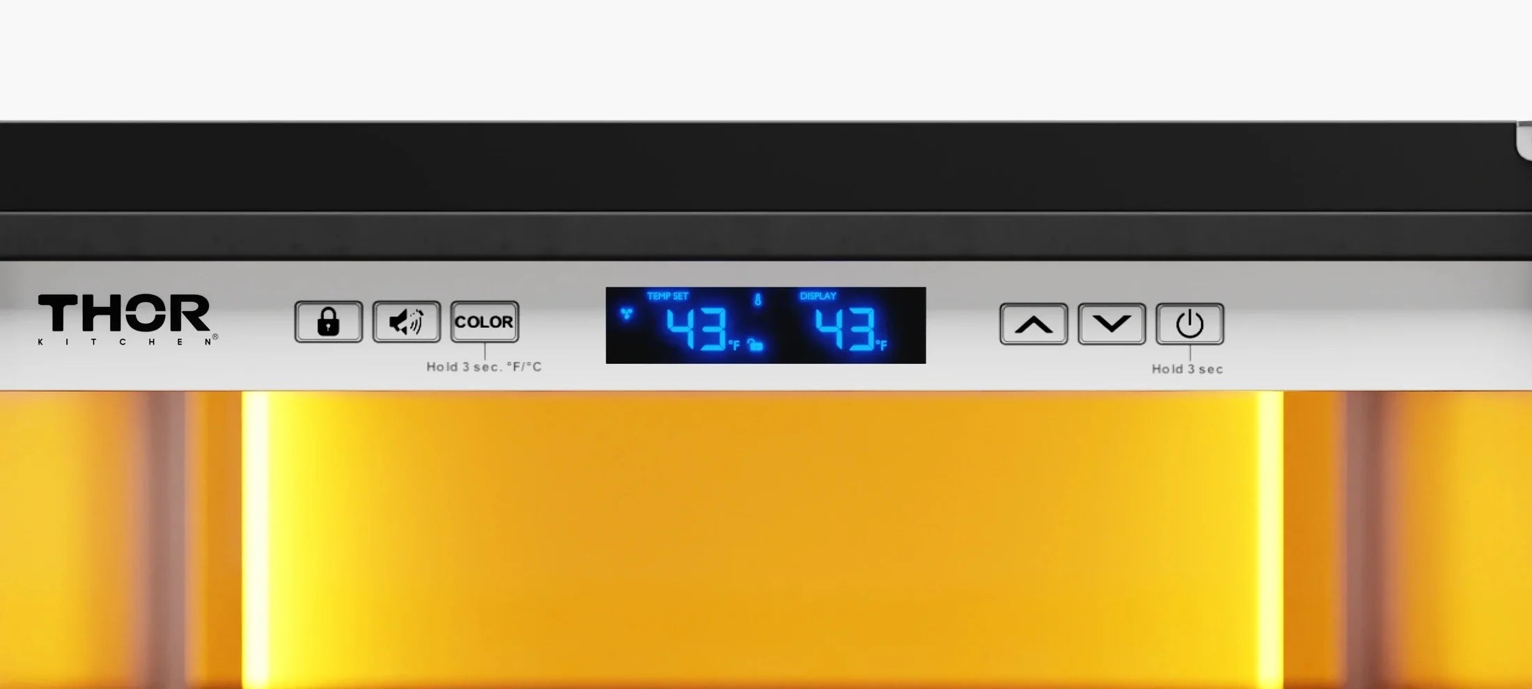 Thor Kitchen 24-Inch Wine Cooler with Backlight in Stainless Steel TWC24UL