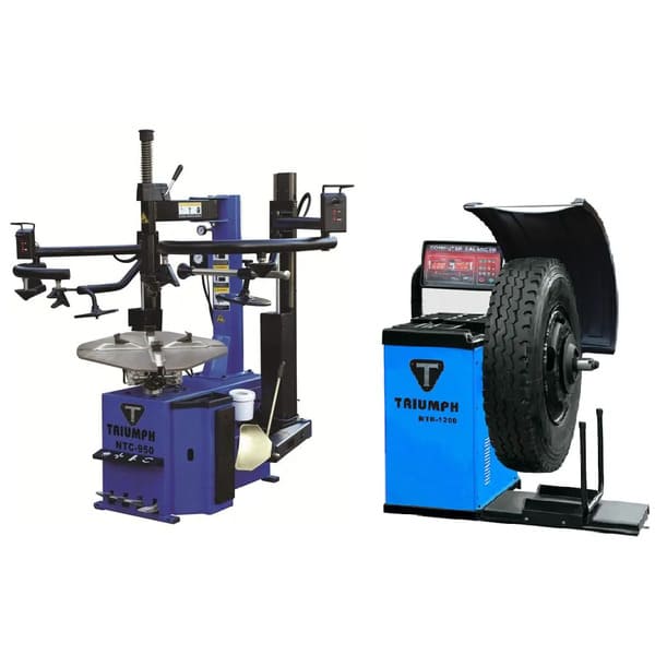 Triumph Tire Changer and Balancer Combo NTC-950-2 and NTB-1200 Front View