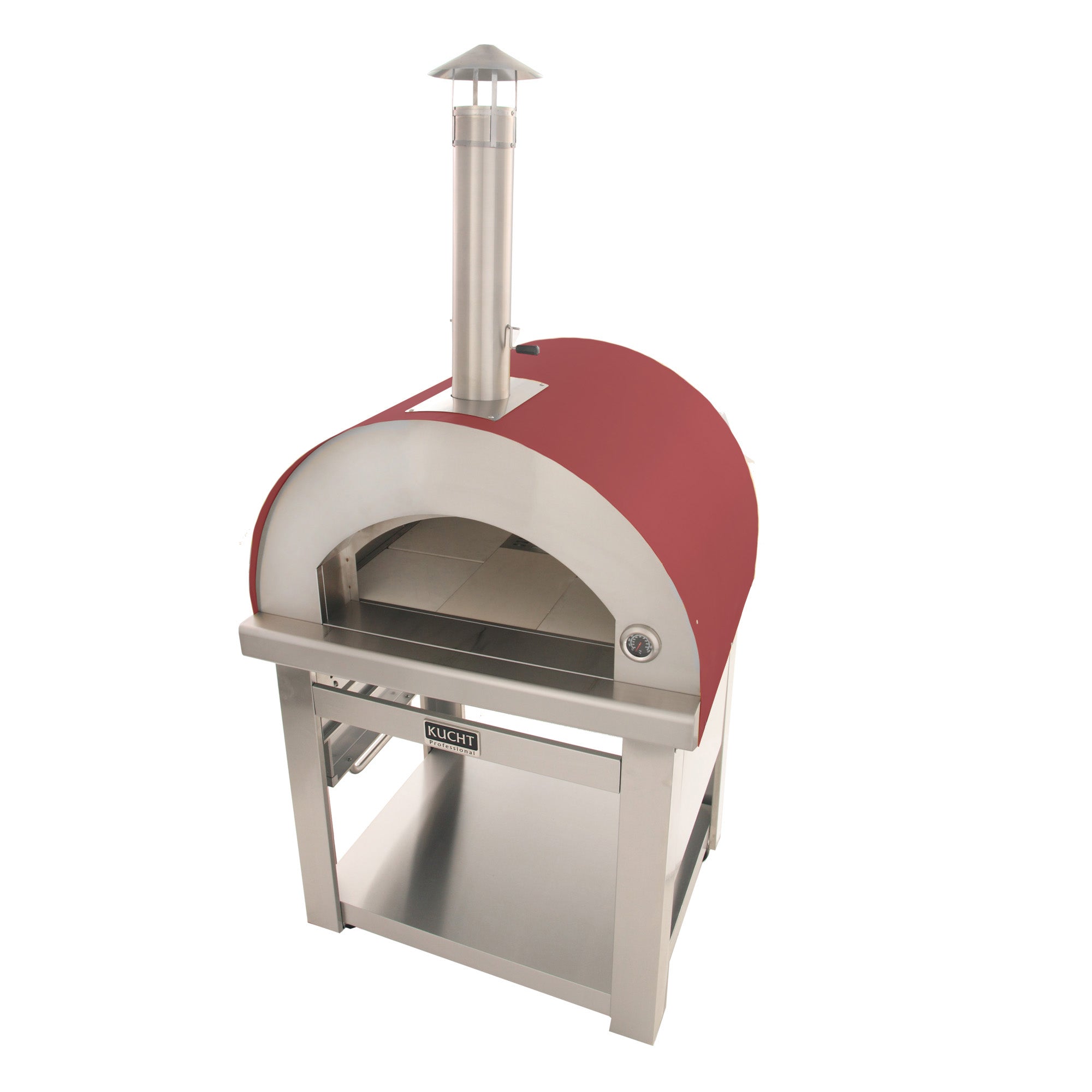 Kucht Outdoor Wood Fire Pizza Oven in Red VENICE-R