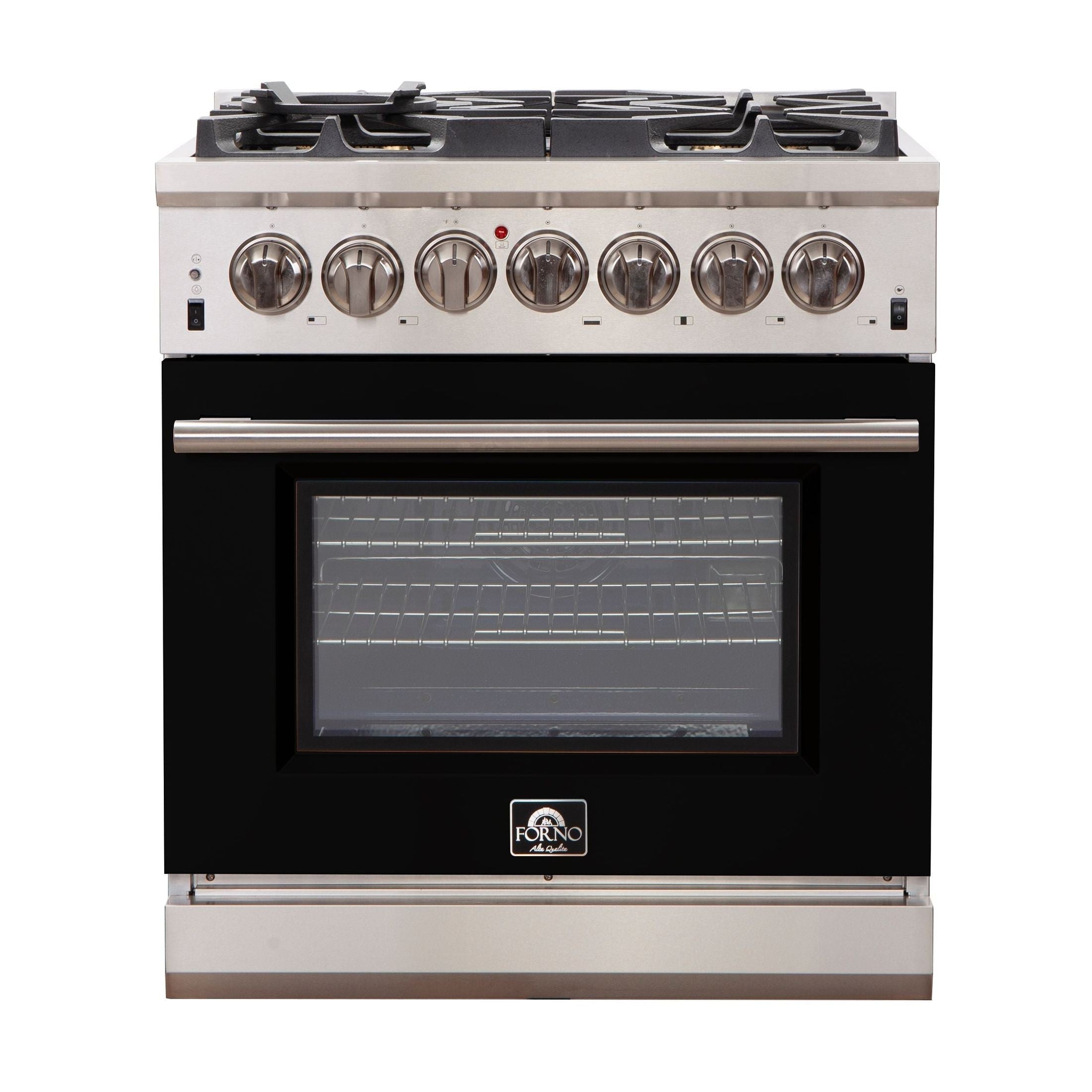 FORNO Capriasca - Titanium Professional 30" Freestanding Colored Door Gas Range FFSGS6260-30
