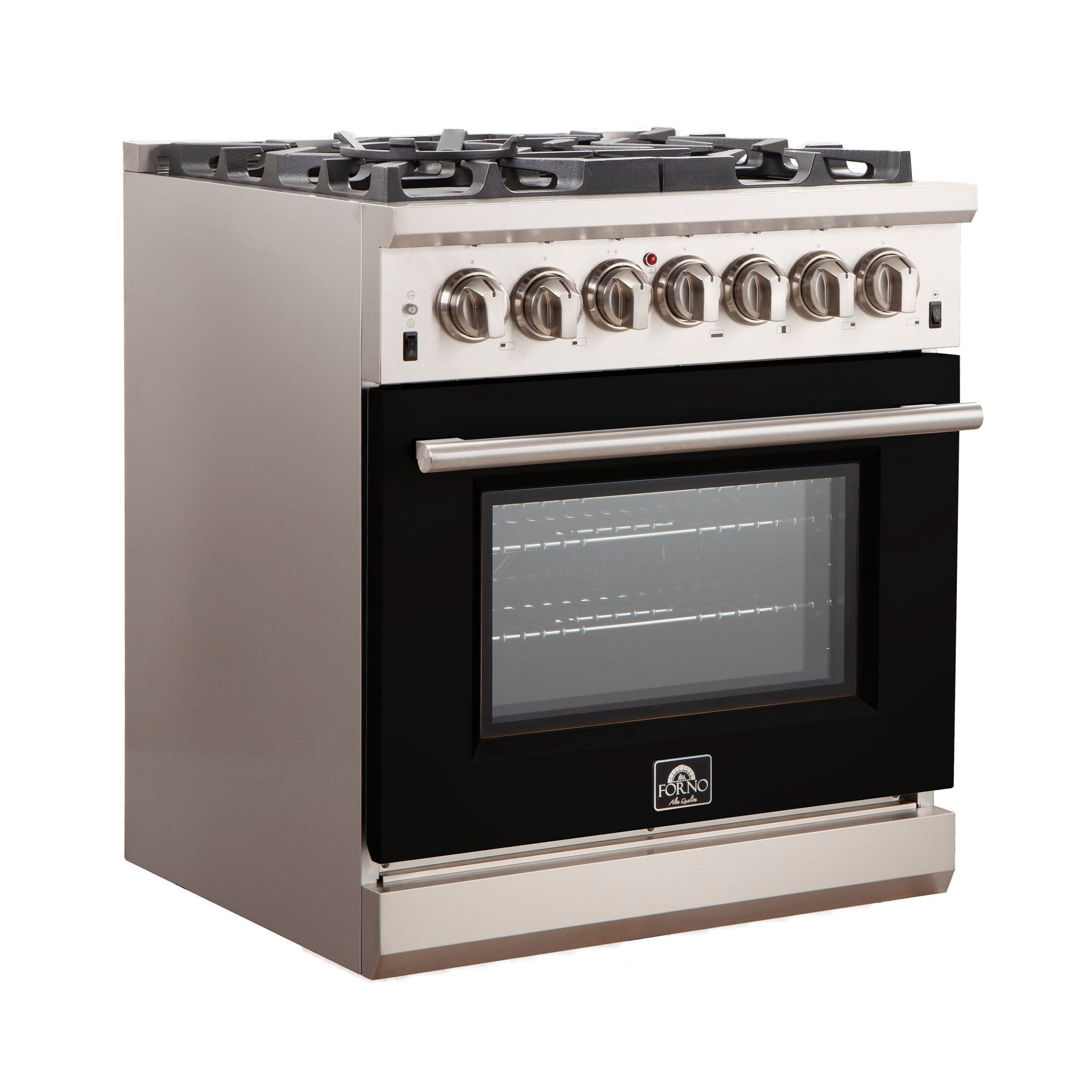 FORNO Capriasca - Titanium Professional 30" Freestanding Colored Door Gas Range FFSGS6260-30