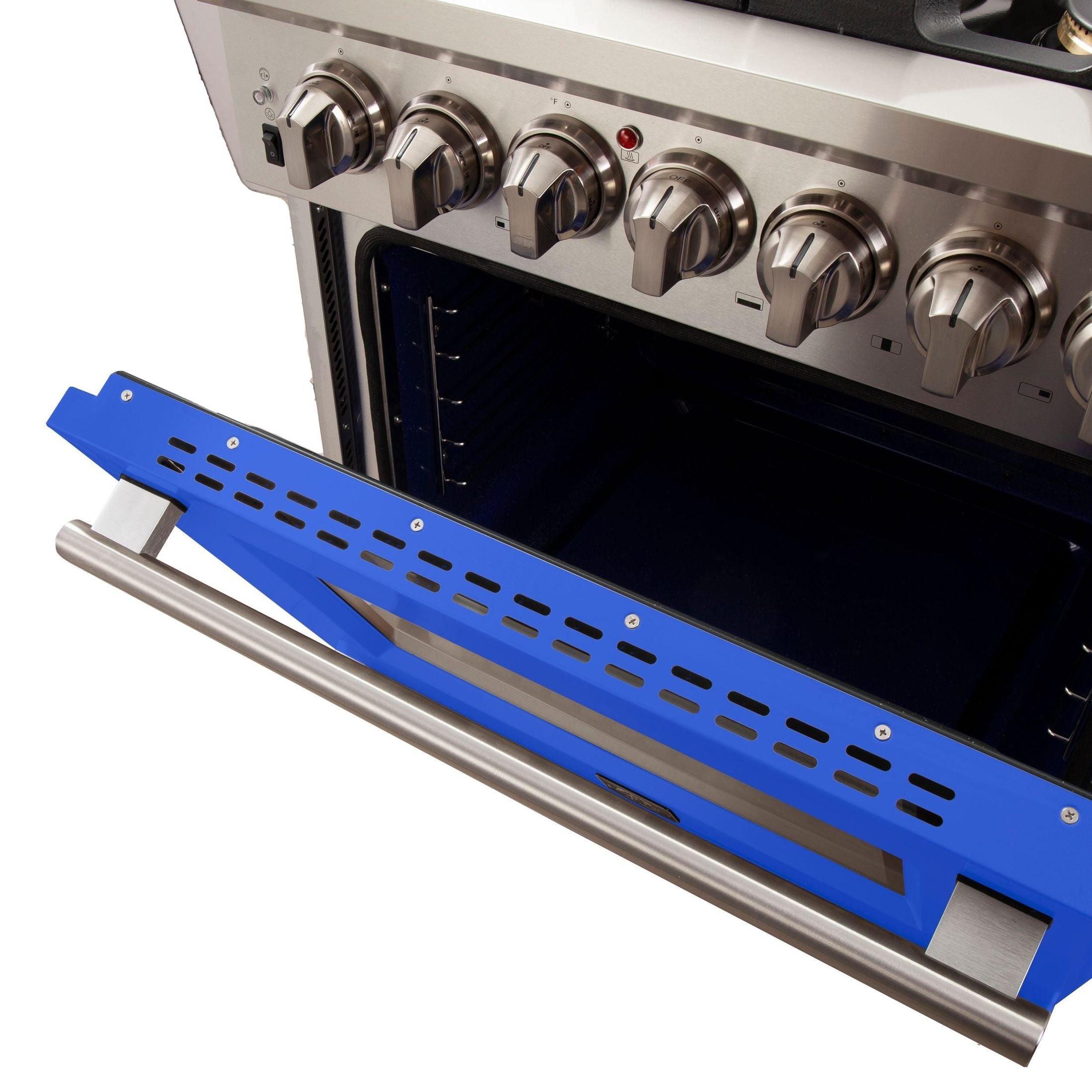 FORNO Capriasca - Titanium Professional 30" Freestanding Colored Door Gas Range FFSGS6260-30