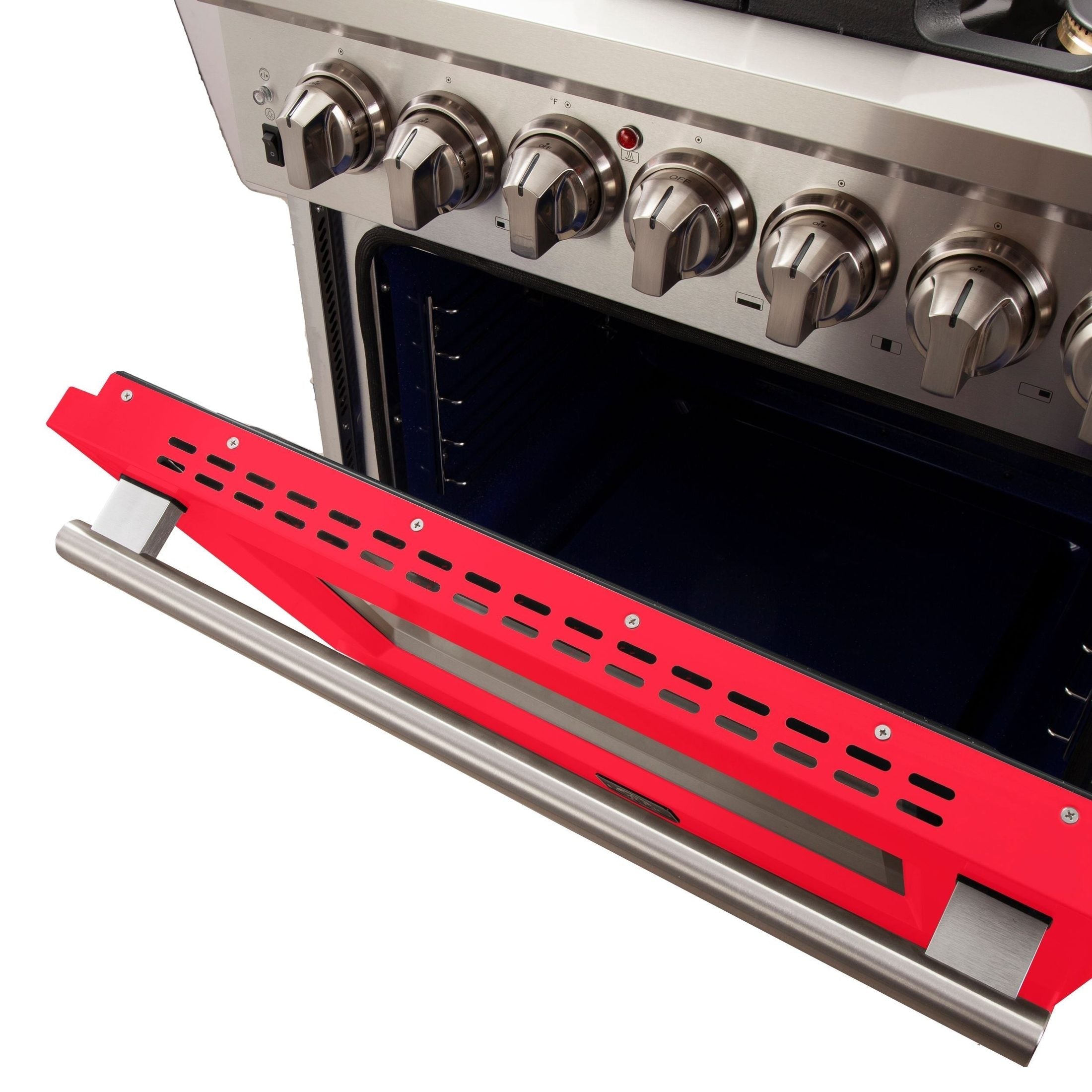 FORNO Capriasca - Titanium Professional 30" Freestanding Colored Door Gas Range FFSGS6260-30