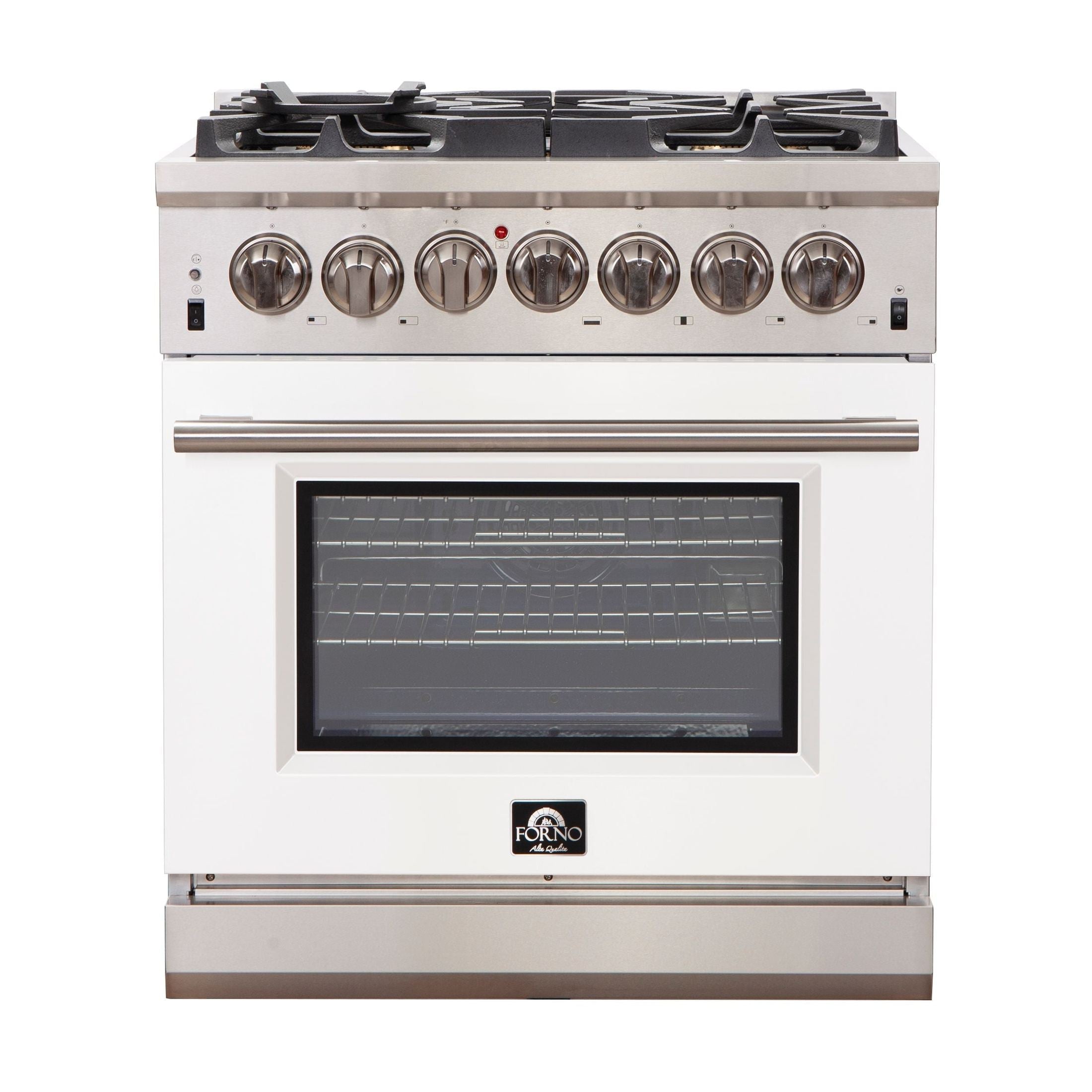 FORNO Capriasca - Titanium Professional 30" Freestanding Colored Door Gas Range FFSGS6260-30