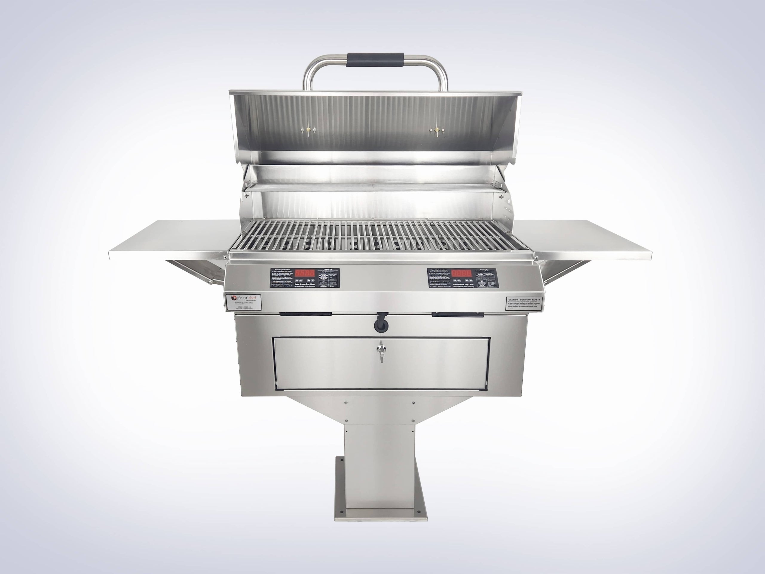 Electri-Chef Ruby 32″ Dual Pedestal-Base Outdoor Electric Grill - 4400-EC-448-PB-D-32