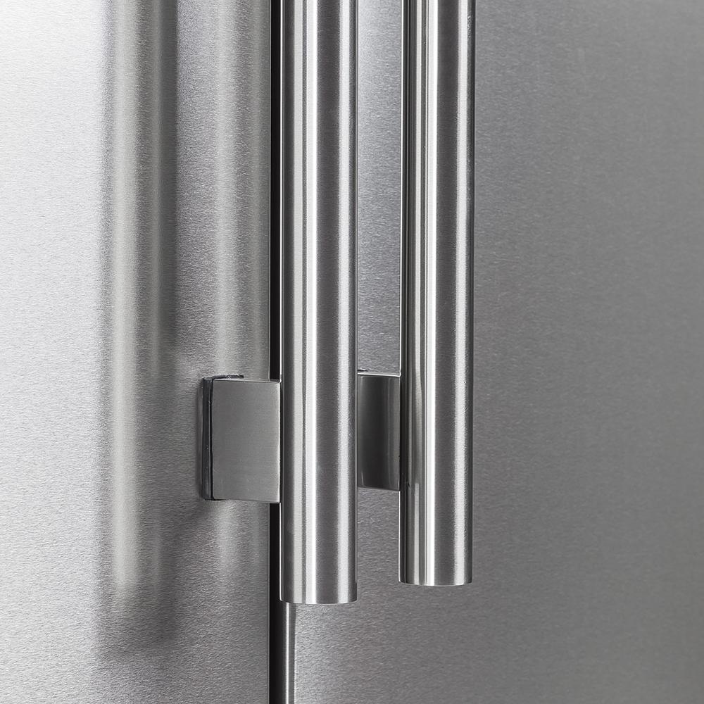 FORNO Salerno 33" Side by Side Built-in Refrigerator 15.6 cu.ft in Stainless Steel - FFRBI1805-33SB