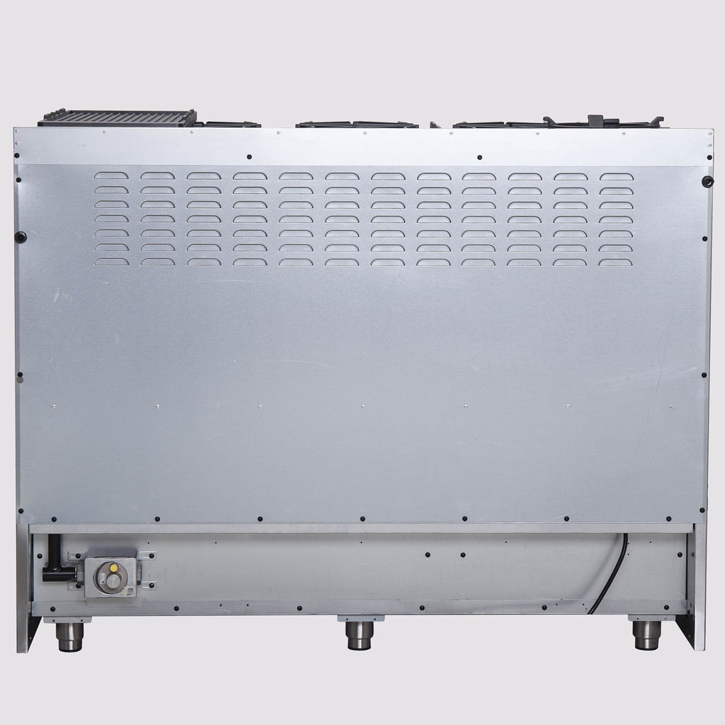 Forno 48-Inch Galiano Gas Range with 8 Gas Burners, 107,000 BTUs, & French Door Gas Oven in Stainless Steel FFSGS6444-48