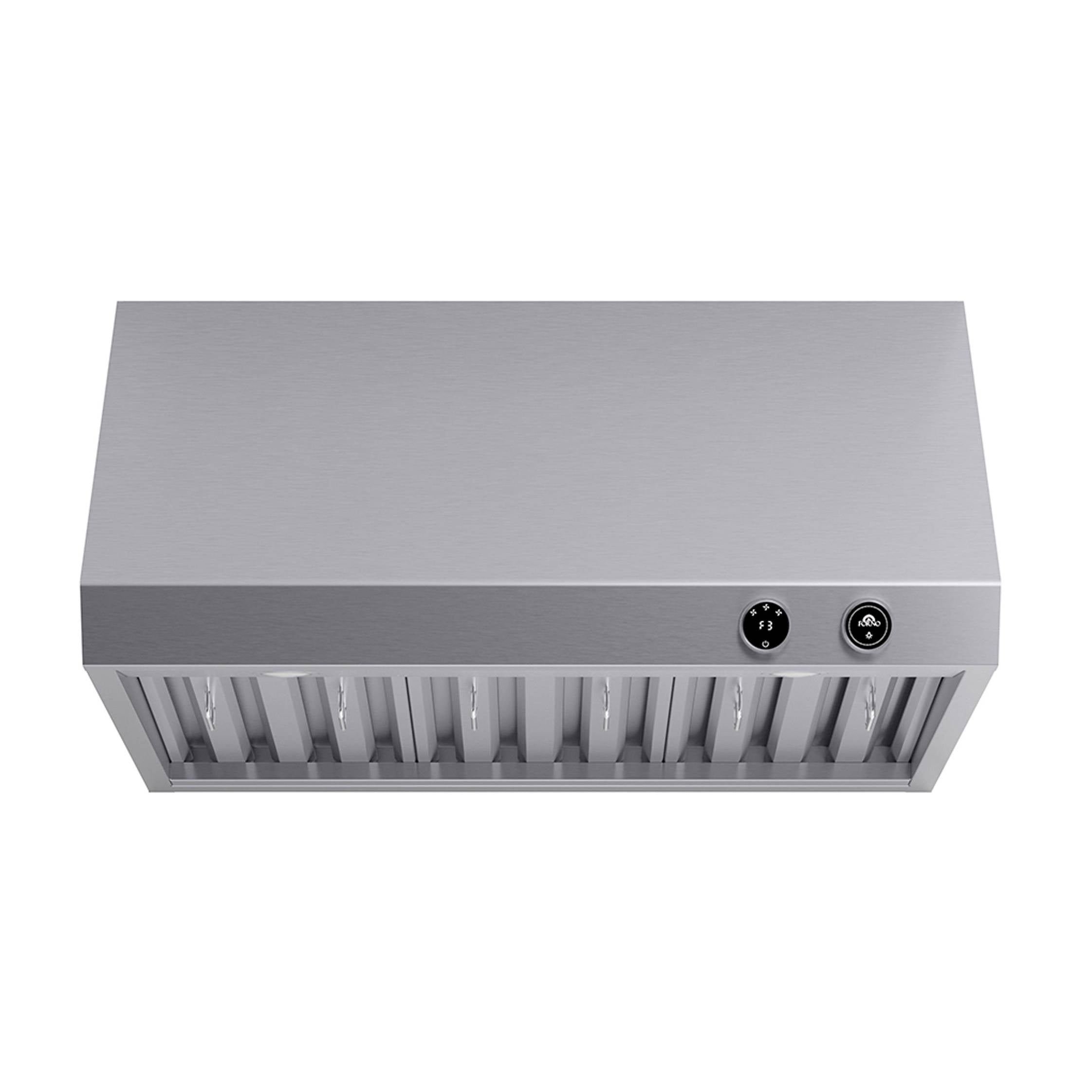 FORNO Biagio 36'' 600 CFM Wall Mount Range Hood in Stainless Steel, FRHWM5009-36