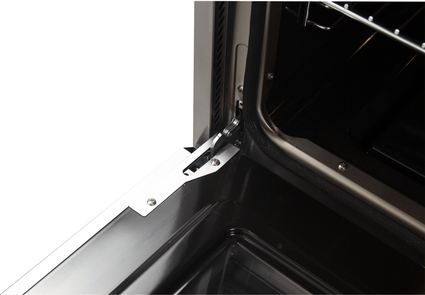 FORNO Galiano - Gold Professional 36" Freestanding Dual Fuel 240V Electric Colored Door Oven Range FFSGS6156-36WHT