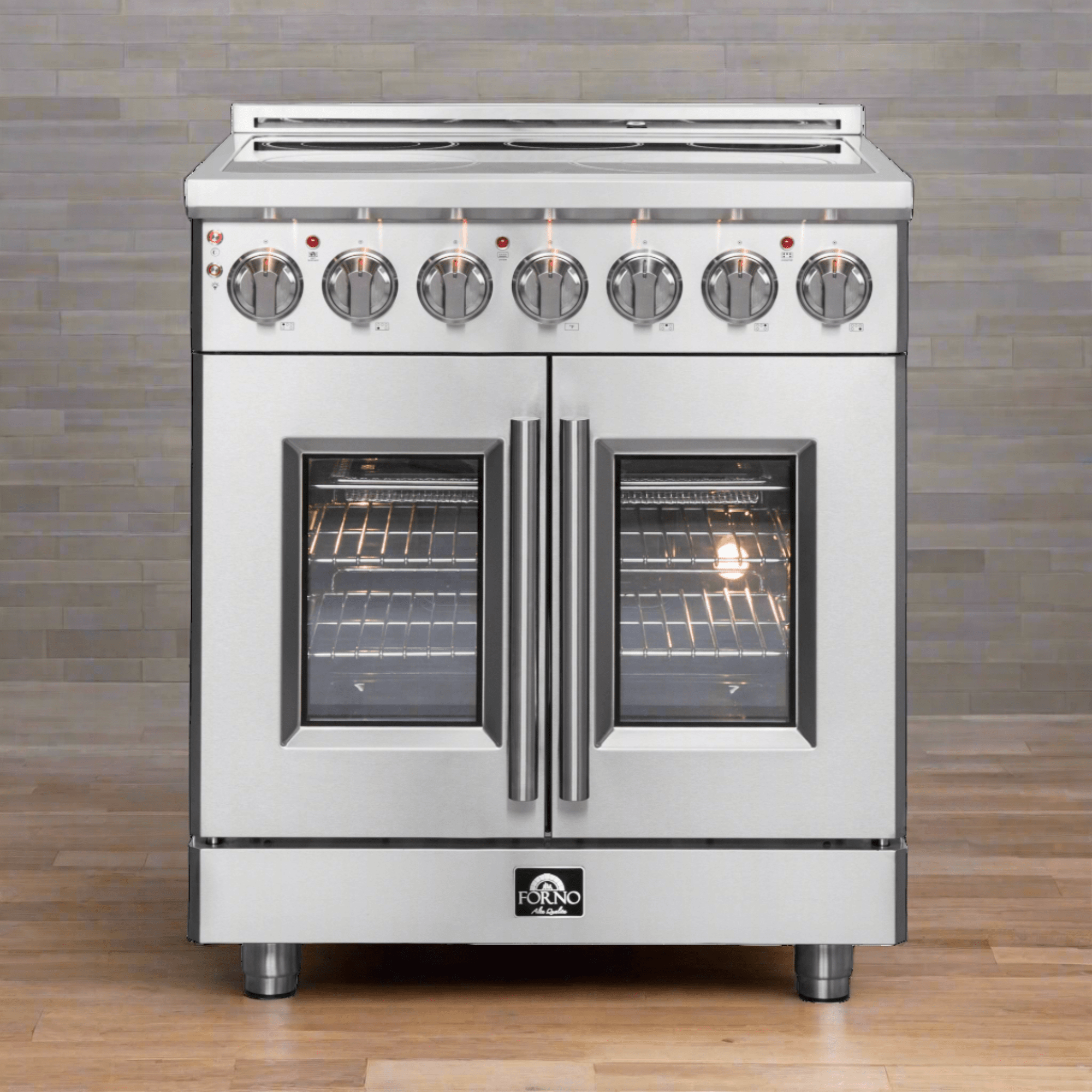 FORNO Massimo 30" Freestanding French Door Electric Range - FFSEL6955-30