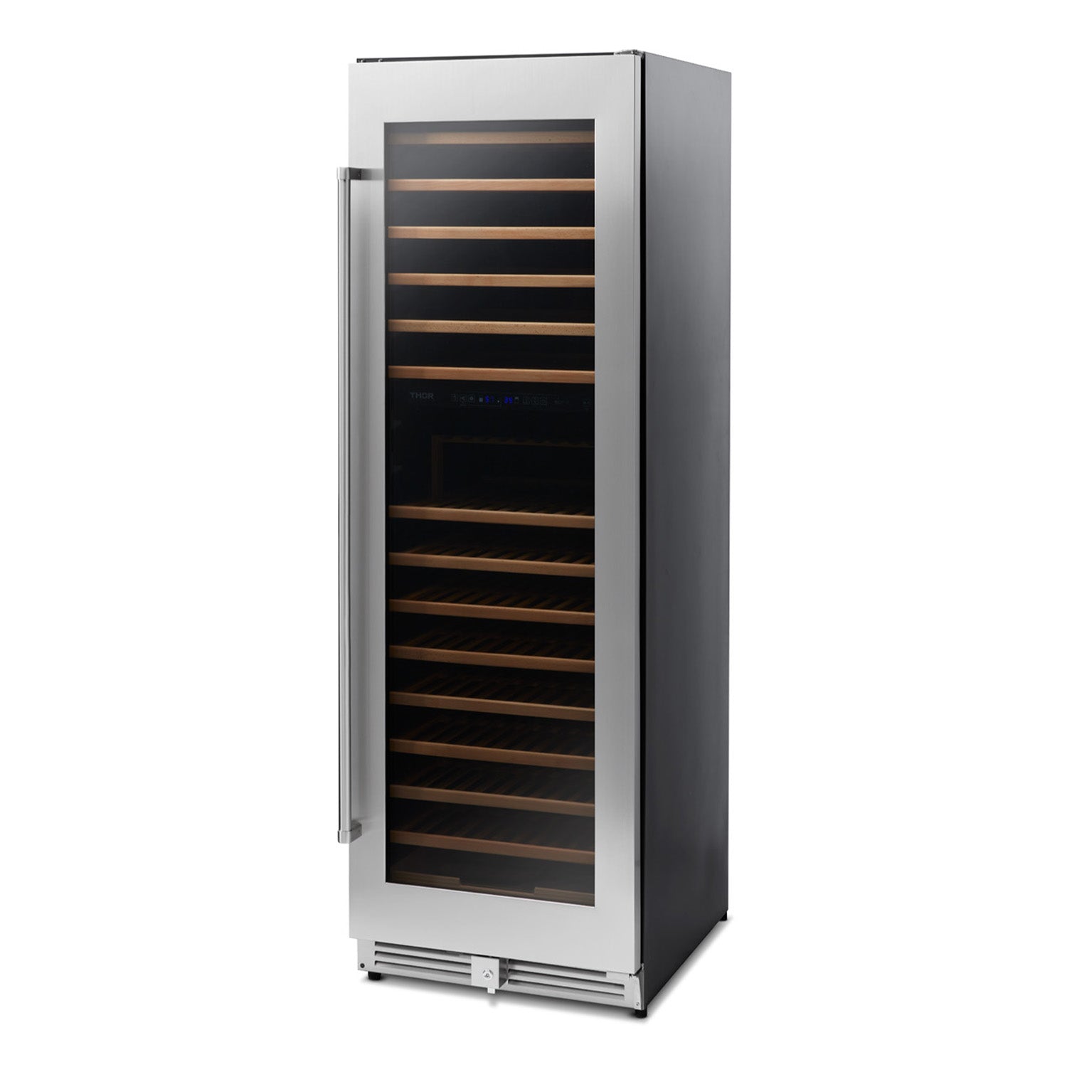 Thor Kitchen 24” Freestanding Wine Cooler with 162-Bottle Capacity and Dual Zone in Stainless Steel TWC2403DI