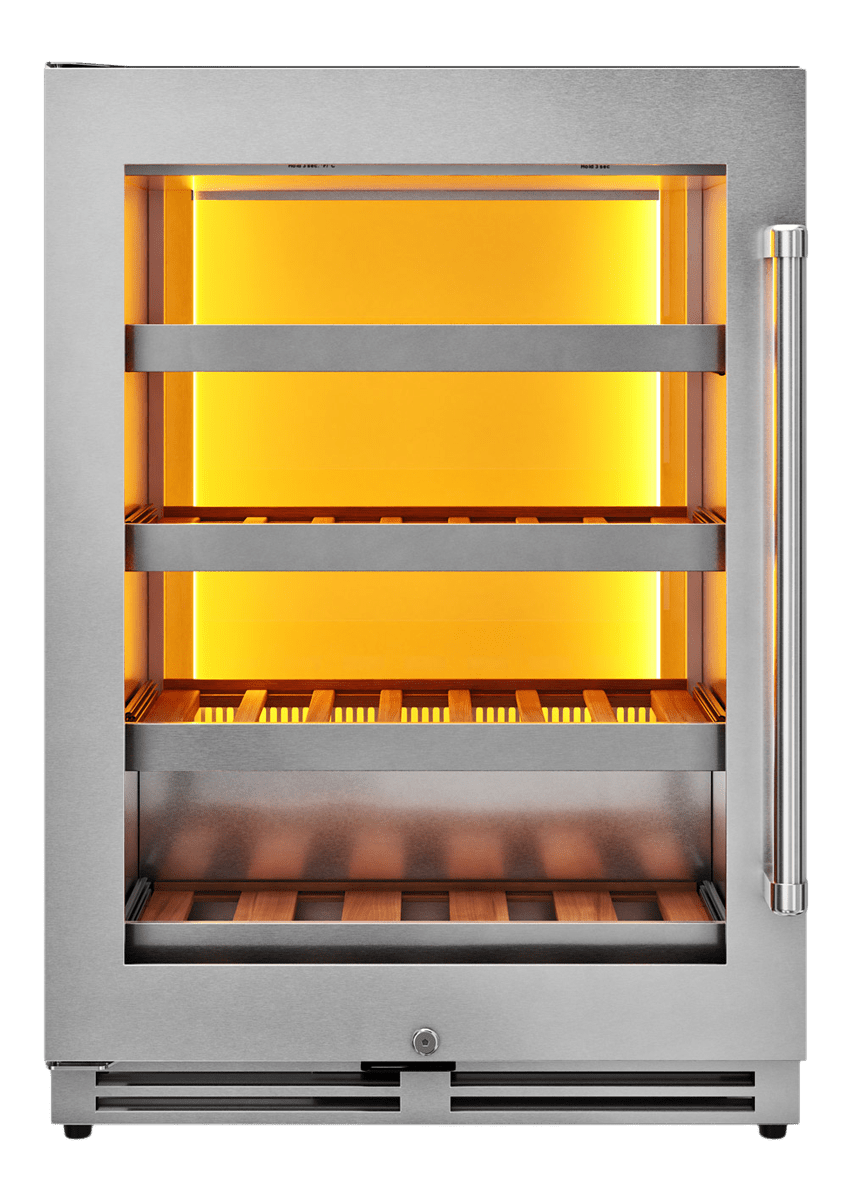 THOR Kitchen 24-Inch Single Zone Wine Cooler, Left Swing, 45 Wine Bottle Capacity - TWC24UL-LH
