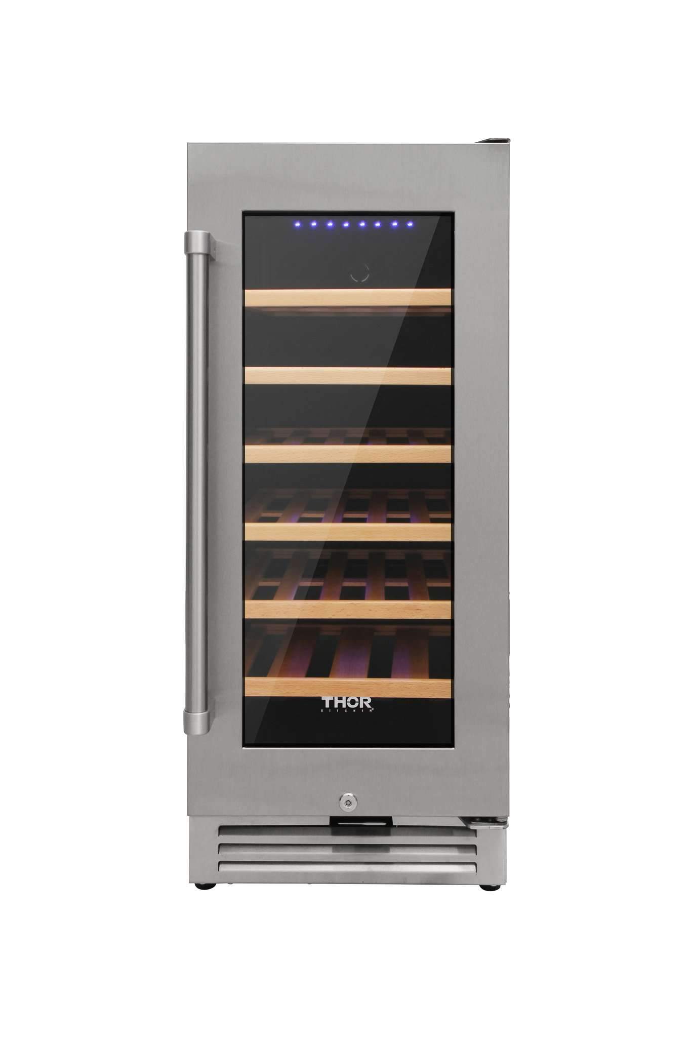 Thor Kitchen 15” Built-in Wine Cooler with 33-Bottle Capacity and Sabbath Mode TWC1501