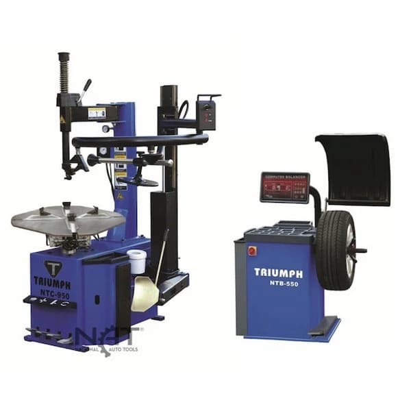 Triumph NTC-950-1 Tire Changer and NTB-550 Wheel Balancer Combo unit