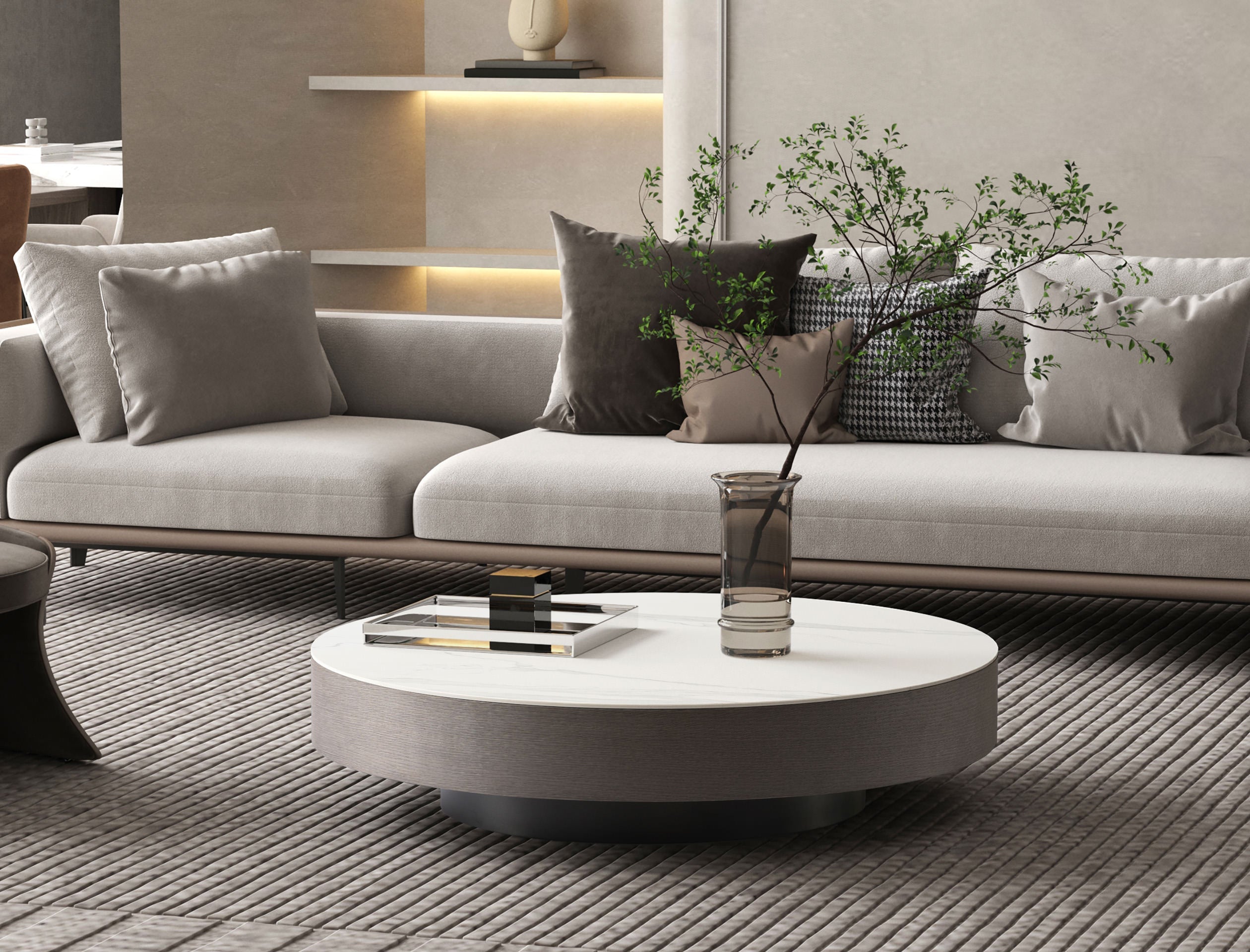 Whiteline Modern Living Cory Coffee Table in Grey Color - CT1887