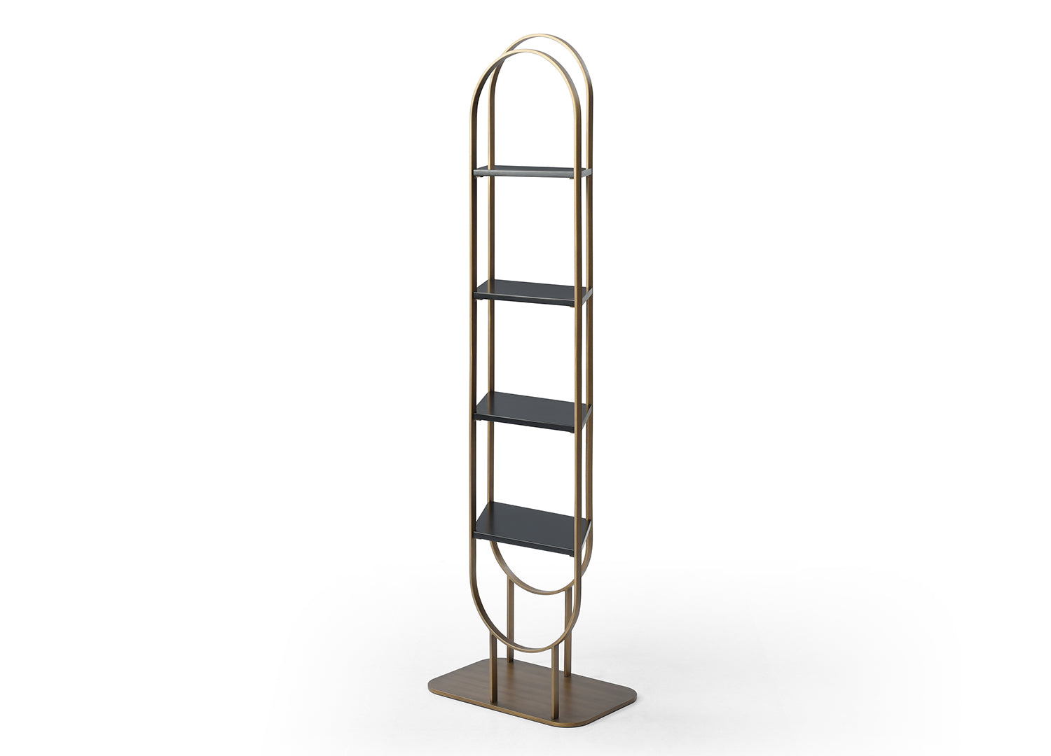 Whiteline Modern Living Koda Oval Bookshelf - DI1936