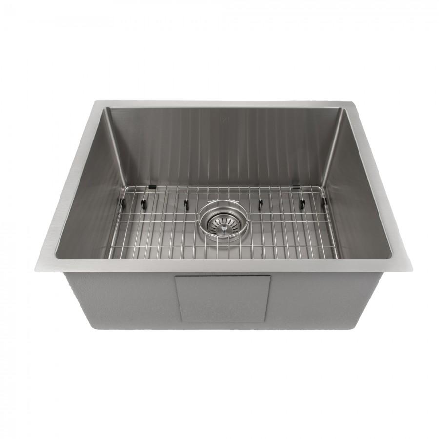 ZLINE 23" Meribel Undermount Single Bowl Kitchen Sink with Bottom Grid