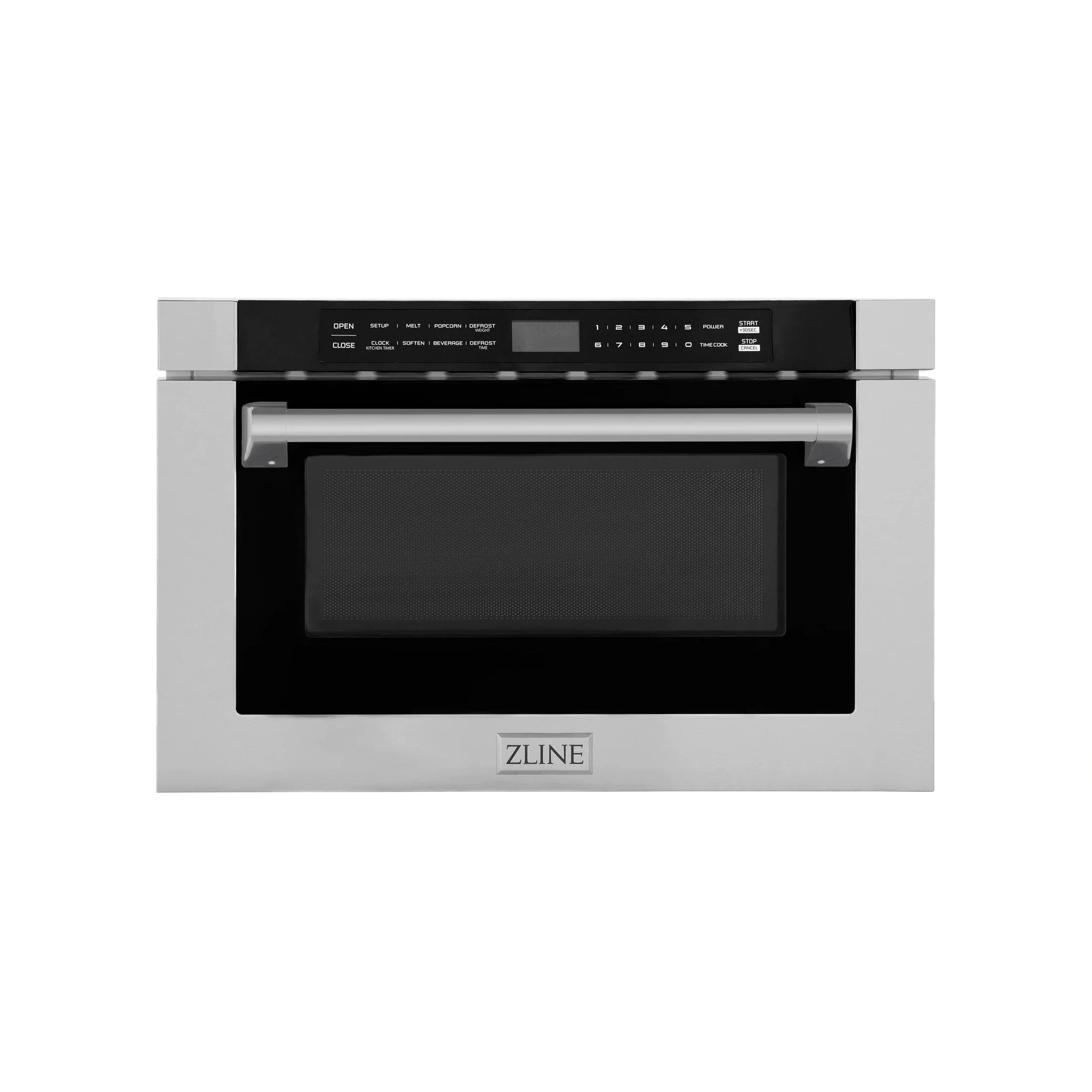 ZLINE 24" 1.2 cu. ft. Built-in Microwave Drawer with a Traditional Handle in Stainless Steel - MWD-1-H