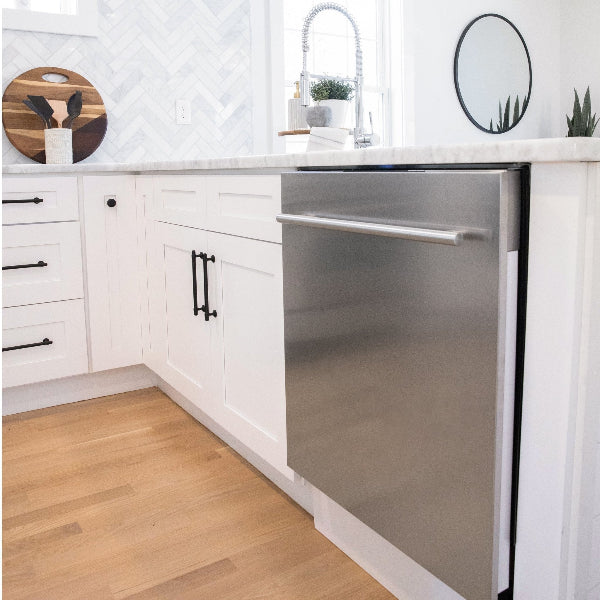 ZLINE 24" Top Control Dishwasher placed in the kitchen