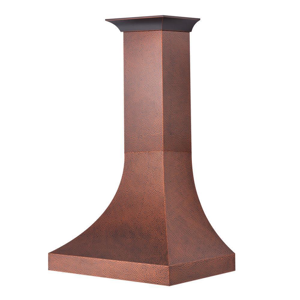 ZLINE Designer Series Hand-Hammered Copper Finish Wall Range Hood -