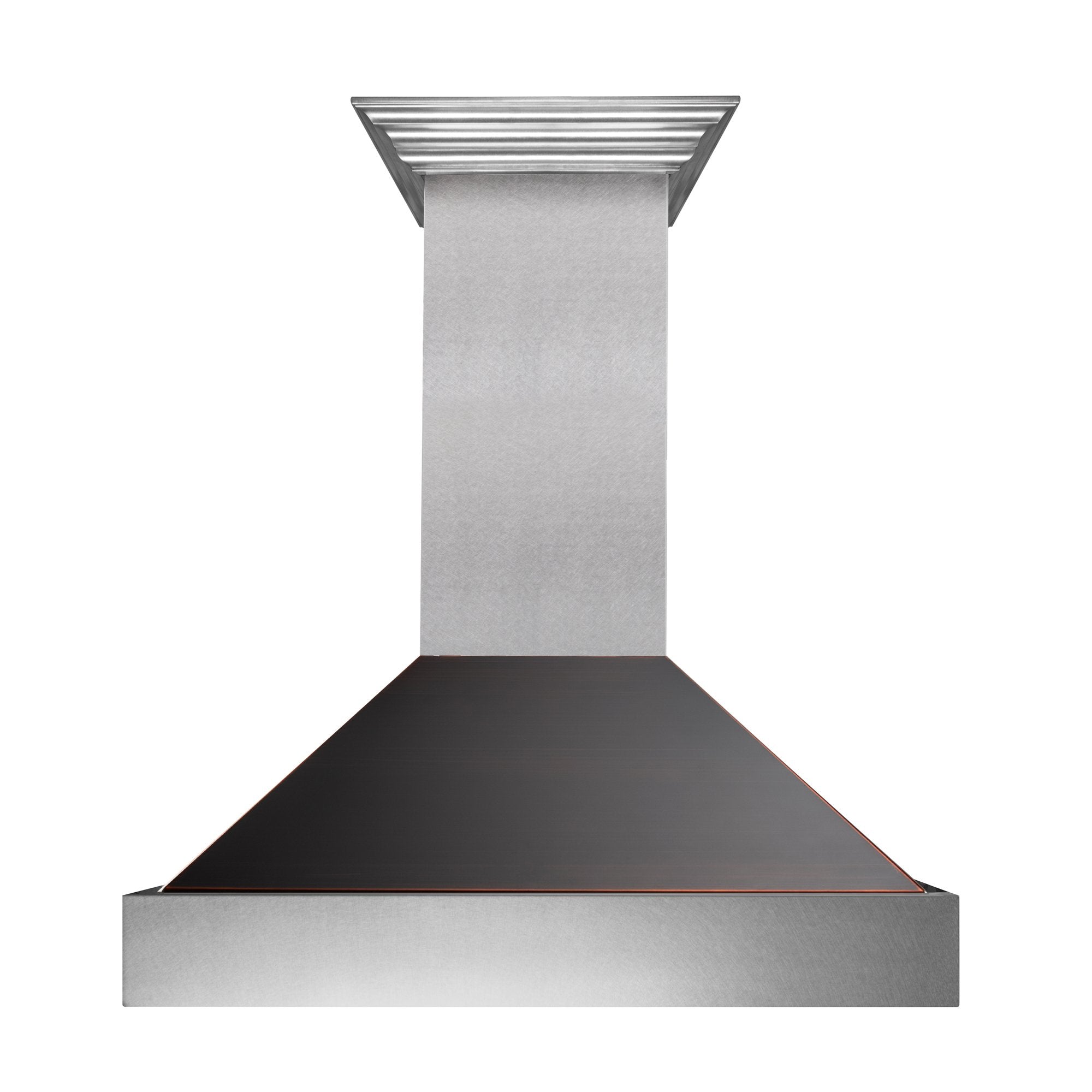 ZLINE DuraSnow Stainless Steel Range Hood with Oil Rubbed Bronze Shell