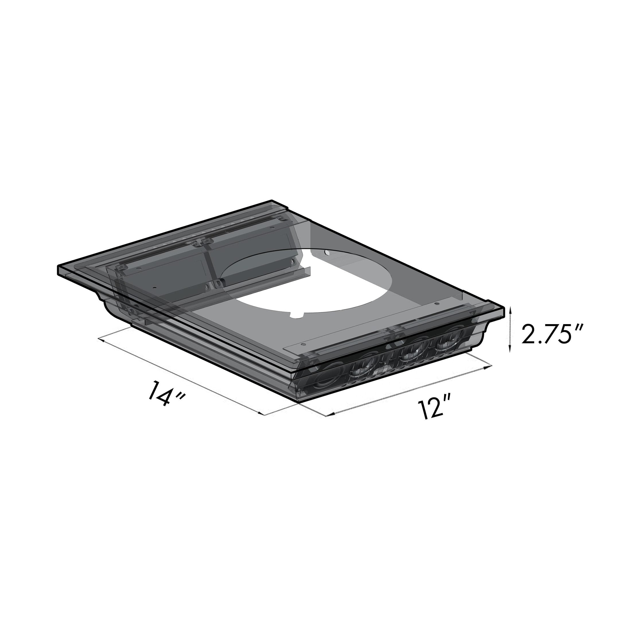 ZLINE Professional Wall Mount Range Hood in Stainless Steel with Built-in CrownSound Bluetooth Speakers - 697CRN-BT