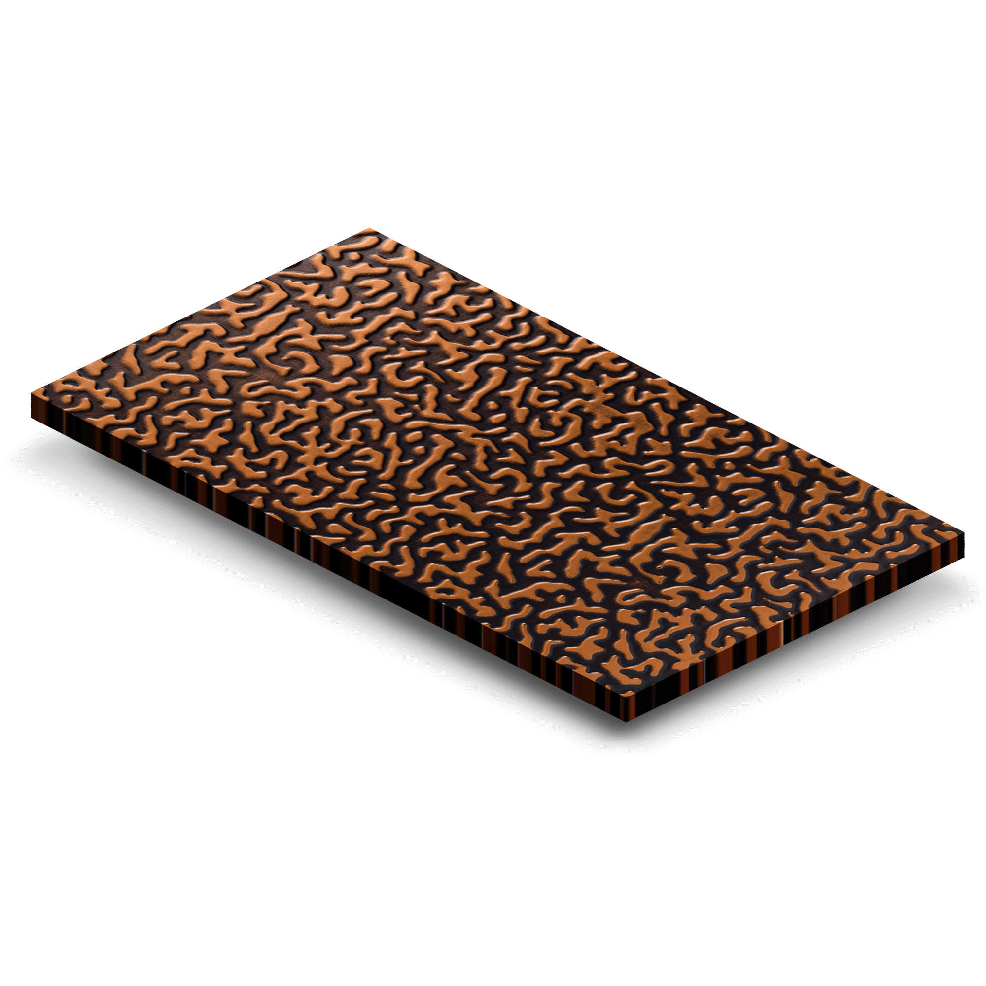 3 x 5 Embossed Copper Sample (CS-E)