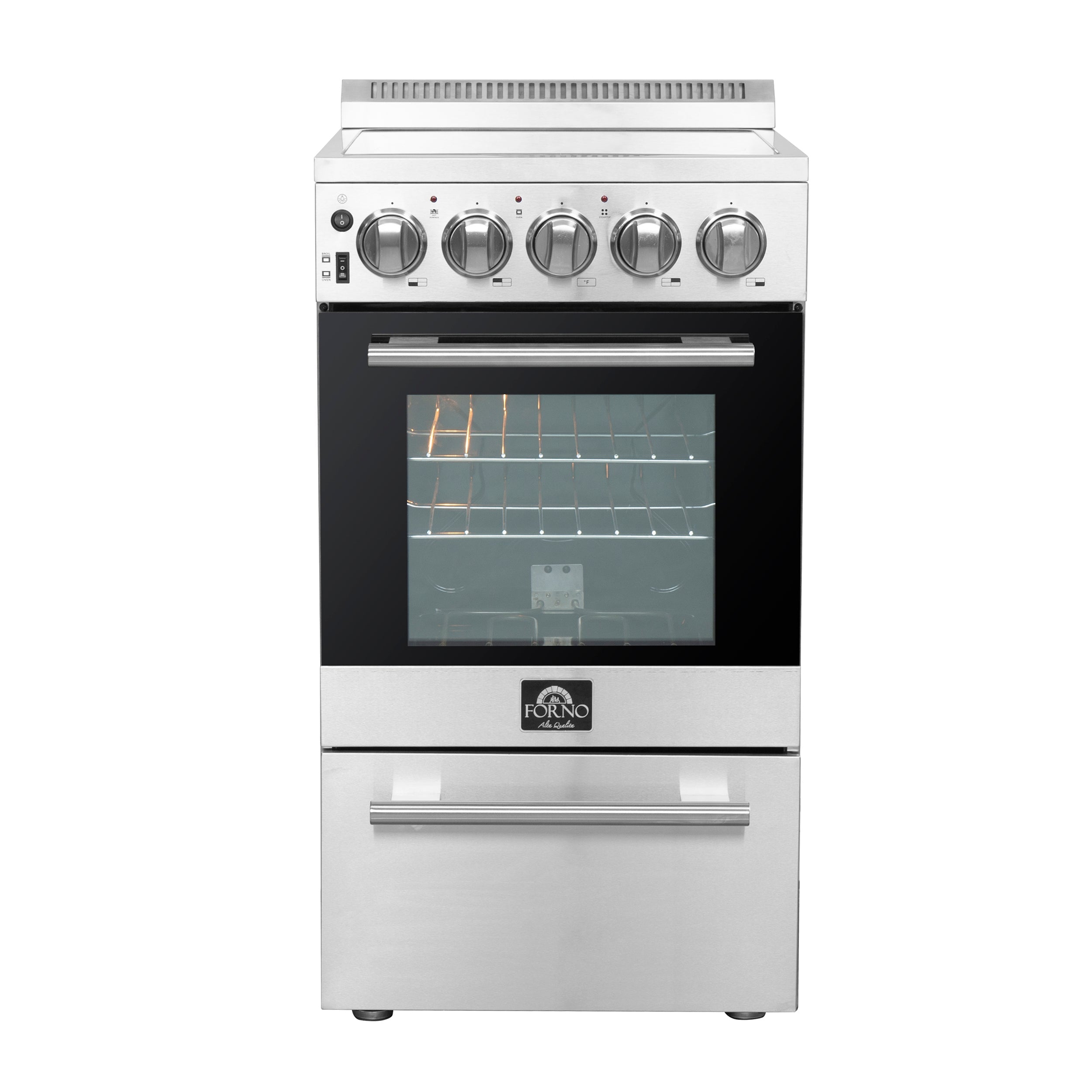 Forno 20″ Pallerano - 20" Electric Range, 4 Electric Burners Electric Range with 4 Element Burners - FFSEL6052-20