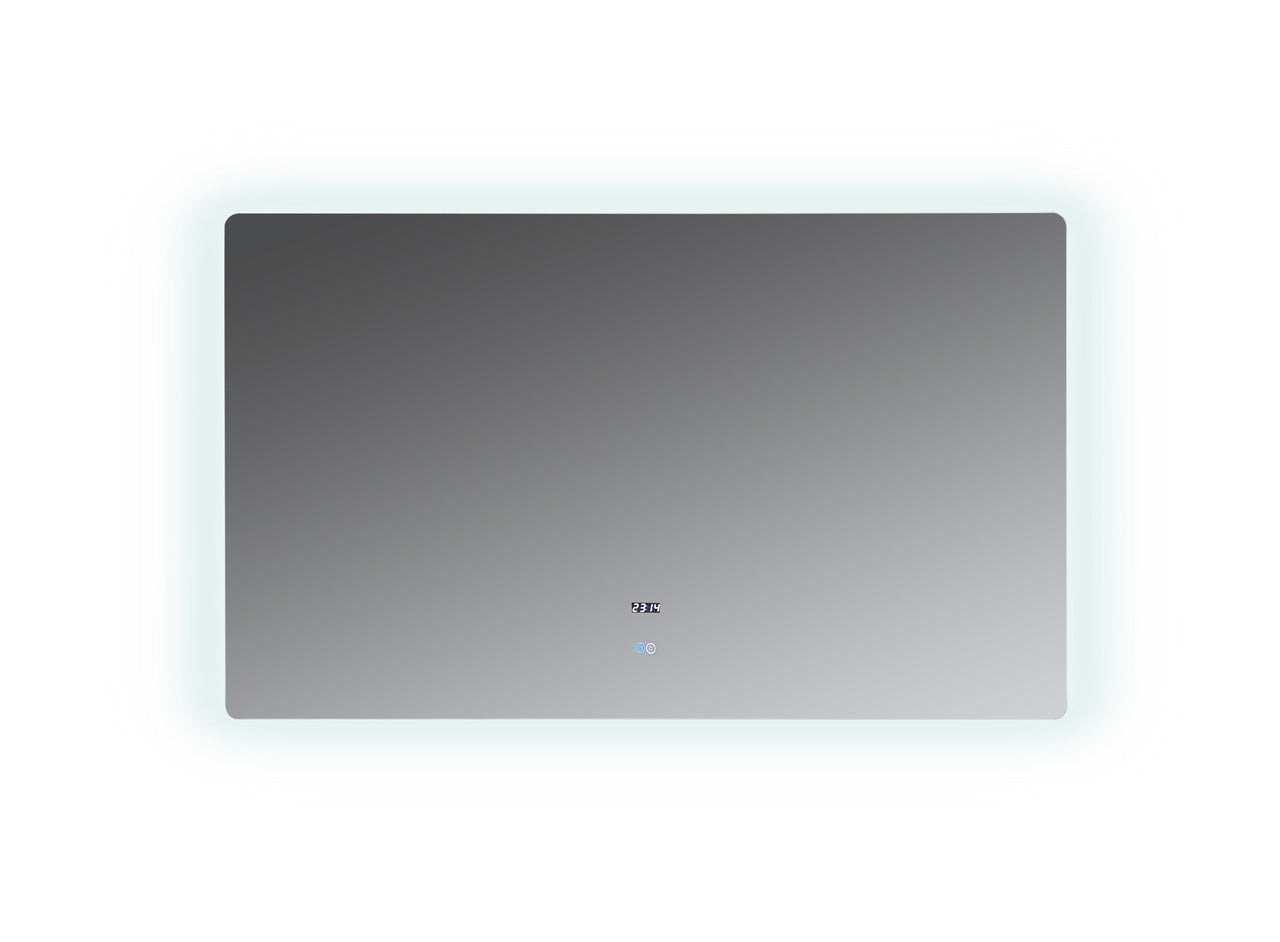 Lexora Lugano 60" Wide x 36" Tall LED Mirror w/ Defogger LL6036LEDM