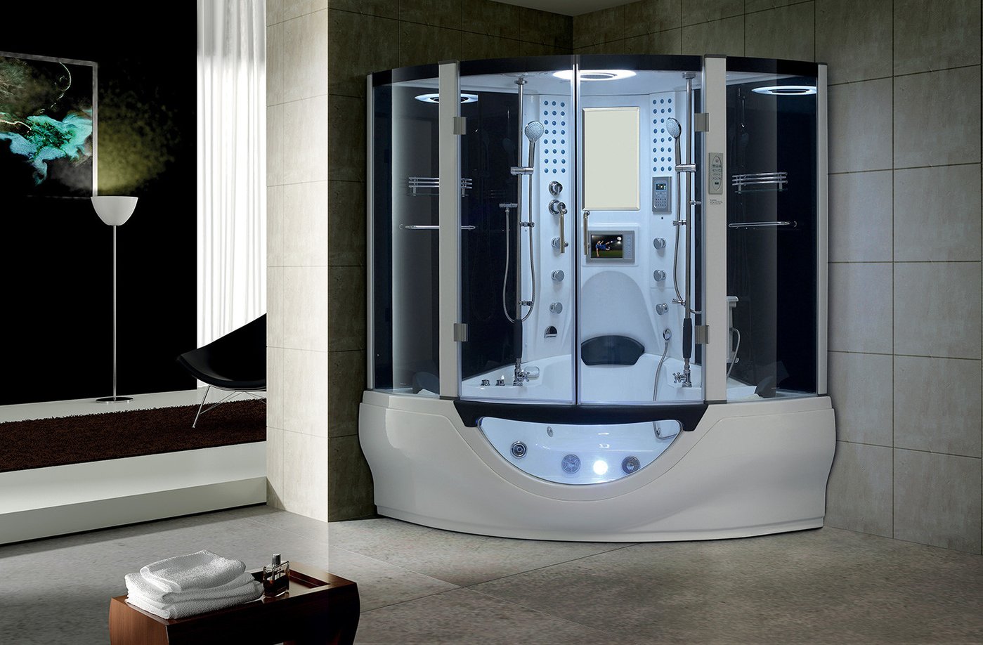 Maya Bath Valencia 2-Person Freestanding Steam Shower Valencia - PrimeFair