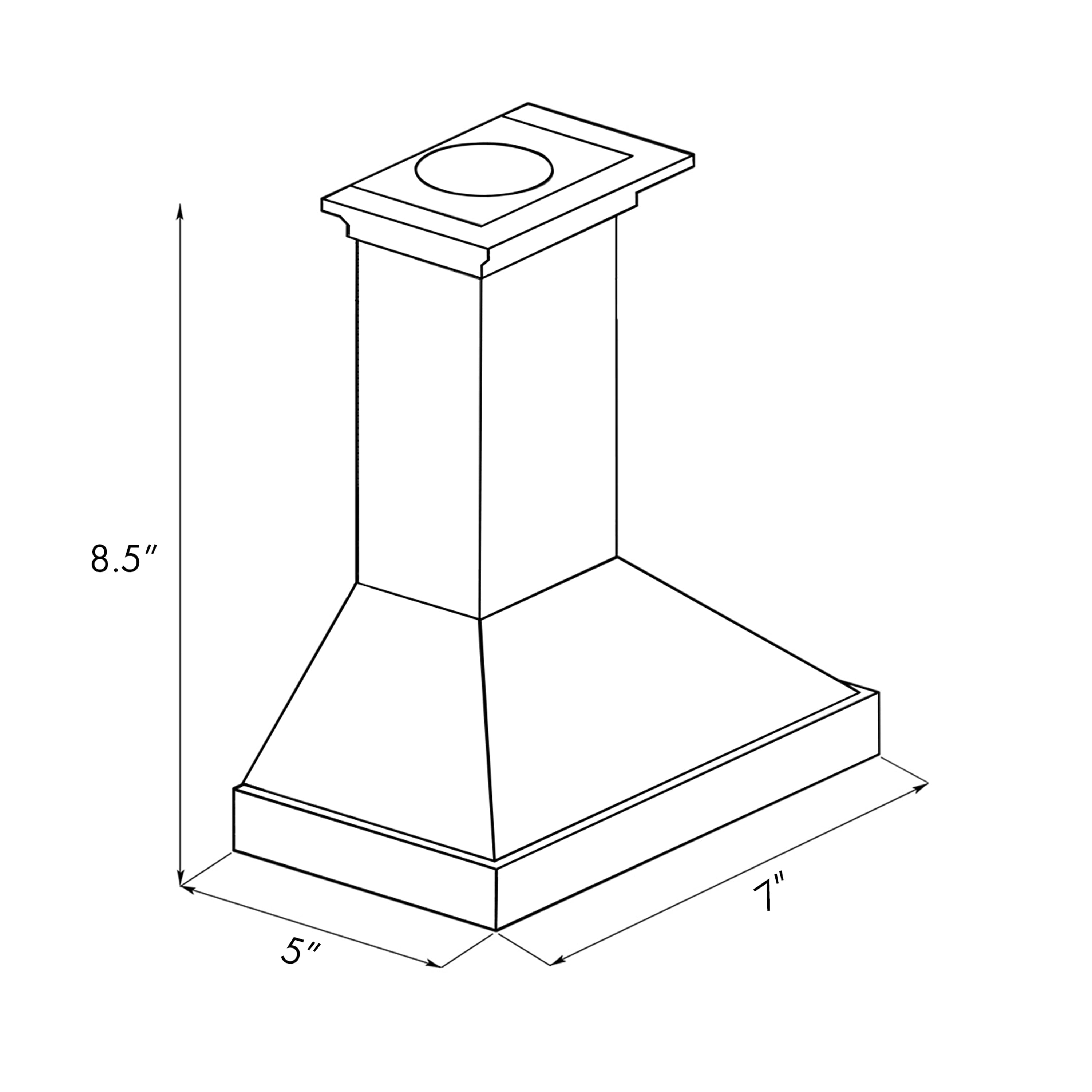 Mini Range Hood - Oil-Rubbed Bronze (MH-O)