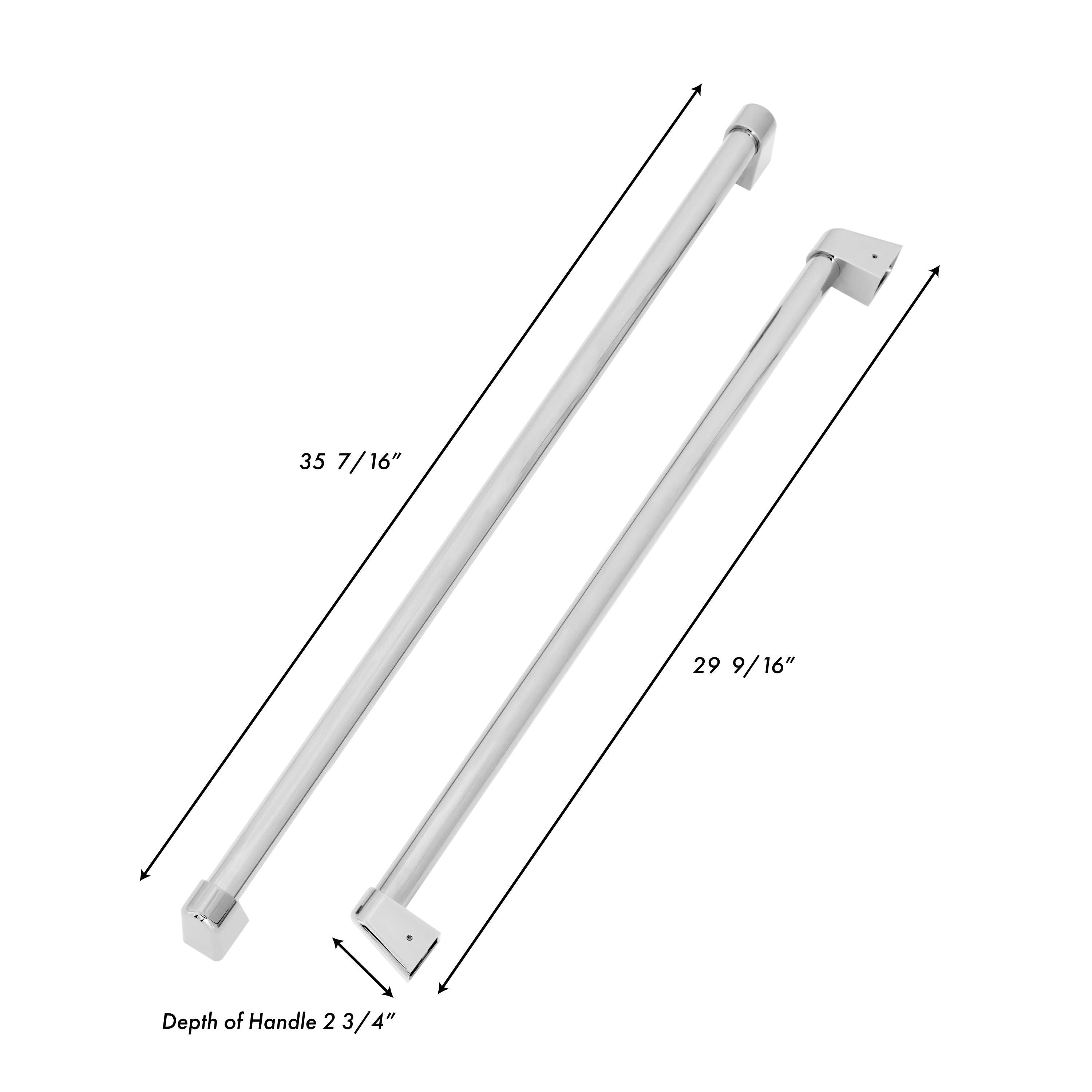 Panels & Handles Only- ZLINE 36 in. Refrigerator Panels in Stainless Steel for a 36 in. Built-in Refrigerator (RPBIV-304-36)