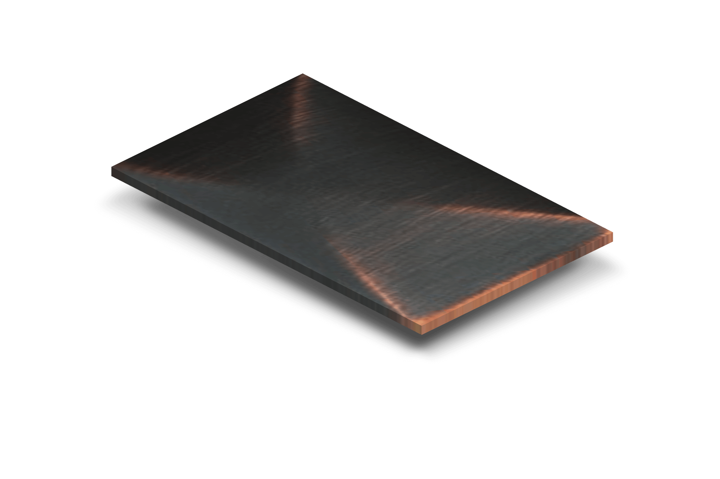 3 x 5 Oil-Rubbed Bronze Copper Sample (CS-O)
