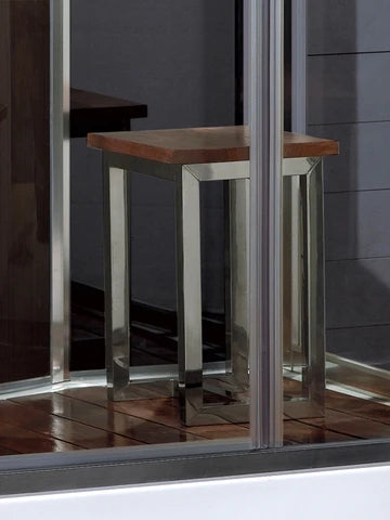 Ariel Platinum Black Walk-In Steam Shower DZ956-Black - PrimeFair