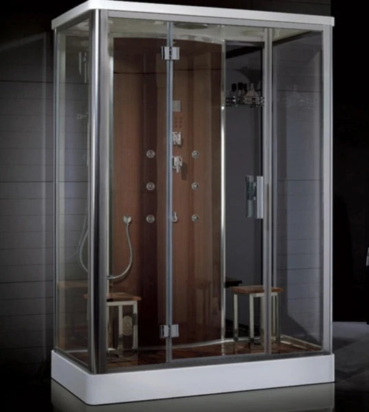 Ariel Platinum Brown Walk-in Steam Shower DZ956-Brown - PrimeFair