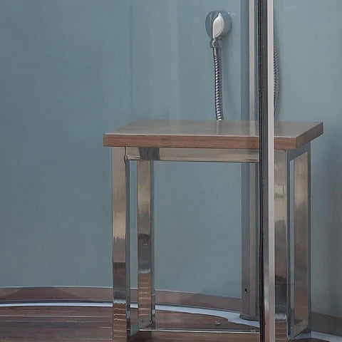 Ariel Platinum White Two Person Corner Steam Shower White DZ962 - PrimeFair
