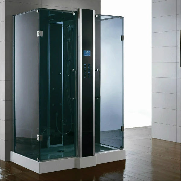 Athena Blue Glass Steam Shower WS123 - PrimeFair