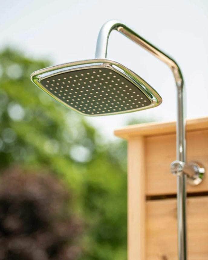 Dundalk Premium White Cedar Outdoor Sierra Pillar Shower CTC105 - PrimeFair