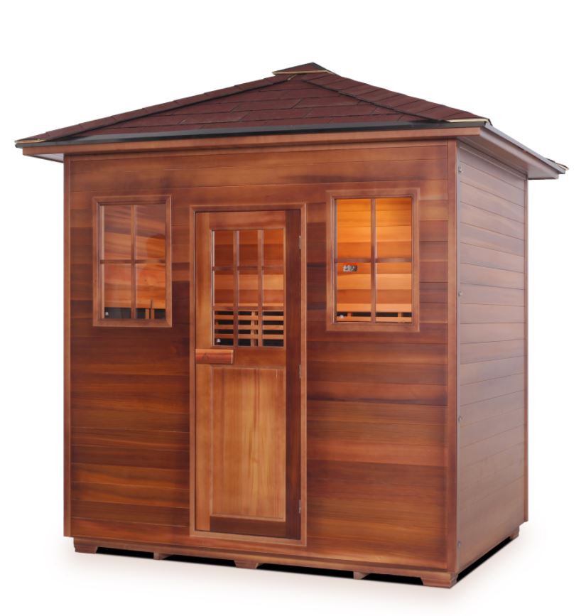 Enlighten Sauna Sapphire 5 Person Infrared/Traditional Sauna - H-16380 - PrimeFair