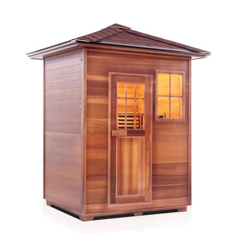 Enlighten Sauna Sierra 3 Person Outdoor/Indoor Full Spectrum Infrared Sauna - 16377 - PrimeFair