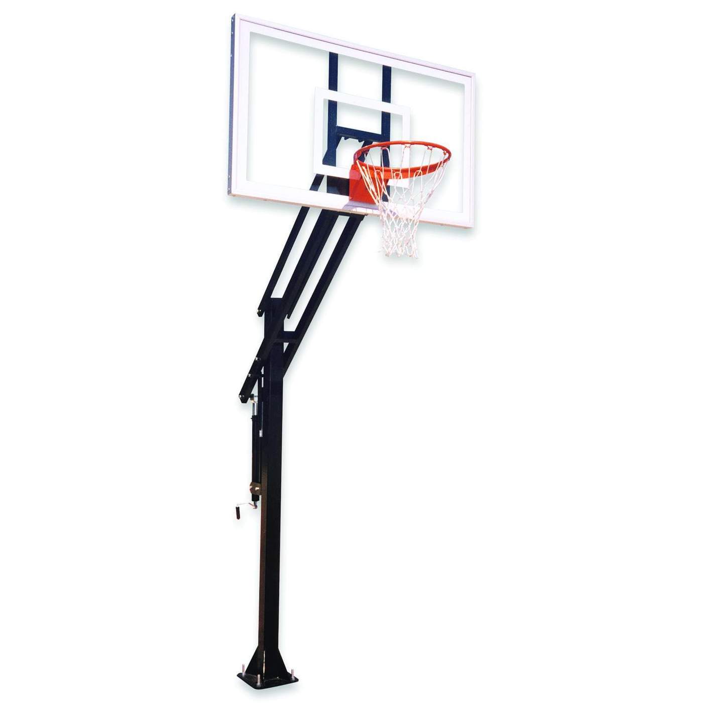 First Team Attack In Ground Adjustable Basketball Goal - PrimeFair
