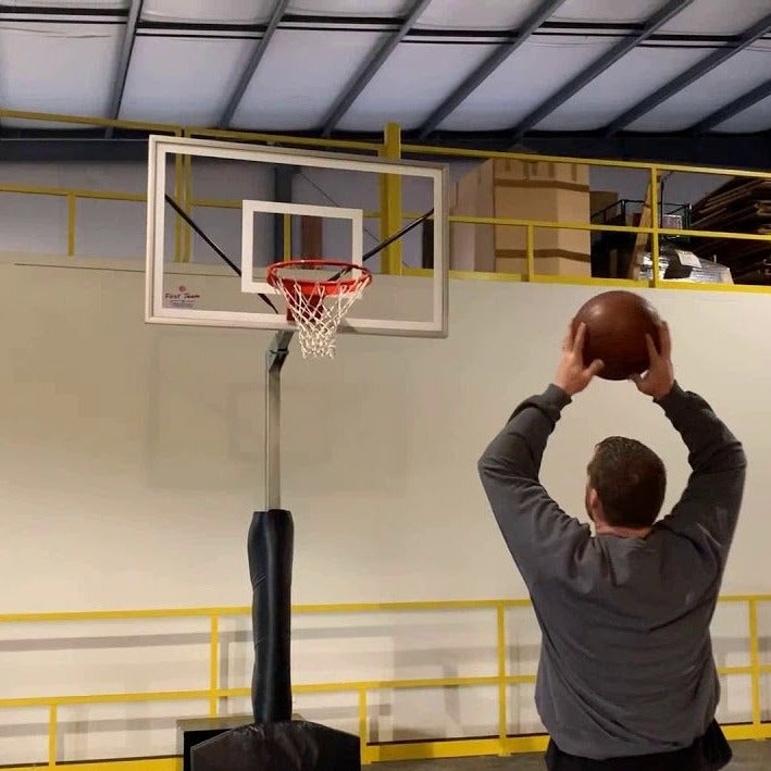 First Team Rampage Portable Basketball Goal Hoop Rampage - PrimeFair