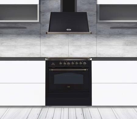 ILVE Majestic 36 Inch Wall Mount Convertible Hood in Kitchen