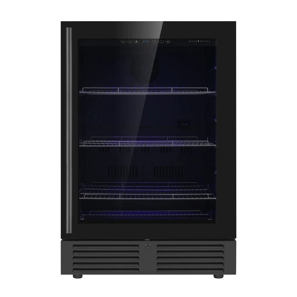 Kings Bottle 24 Inch Under Counter LOW-E Glass Door Beer Fridge