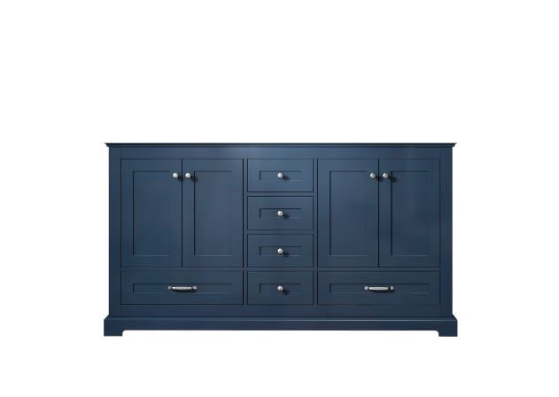 Lexora Dukes 60" Navy Blue Vanity Cabinet Only LD342260DE00000